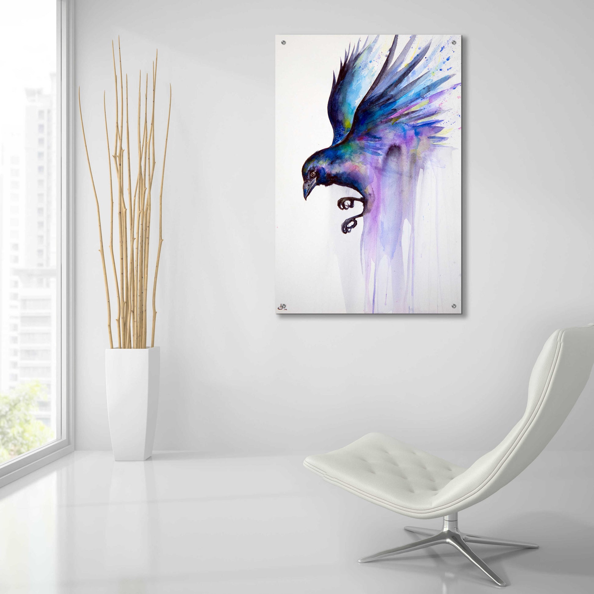 Epic Art 'Nevermore' by Marc Allante, Acrylic Glass Wall Art,24x36