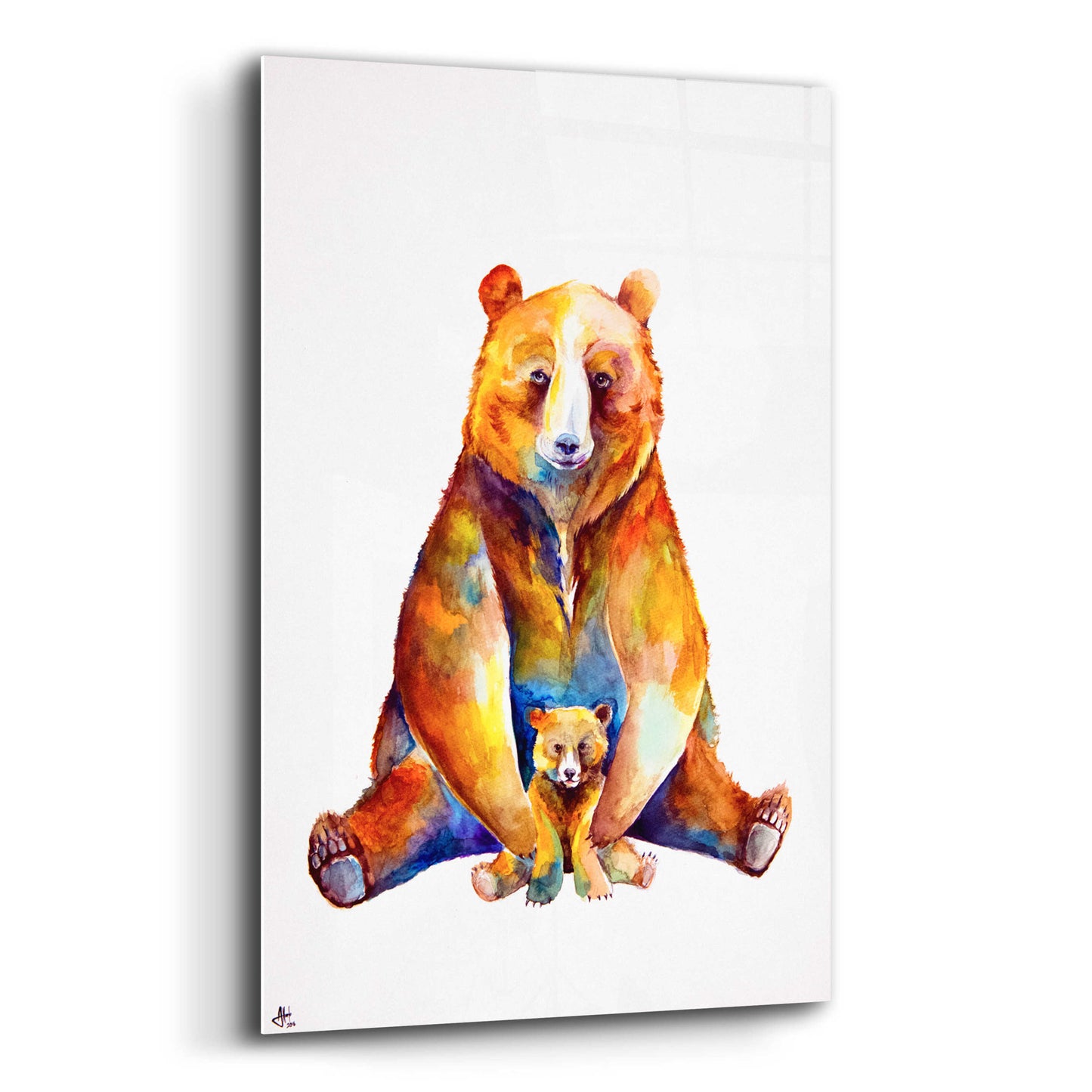 Epic Art 'Bear Necessities' by Marc Allante, Acrylic Glass Wall Art,16x24