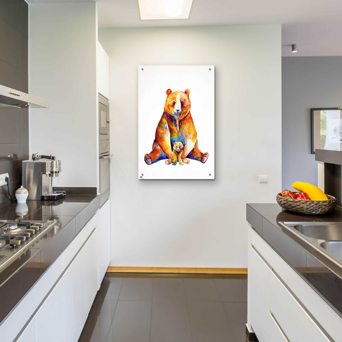 Epic Art 'Bear Necessities' by Marc Allante, Acrylic Glass Wall Art,24x36