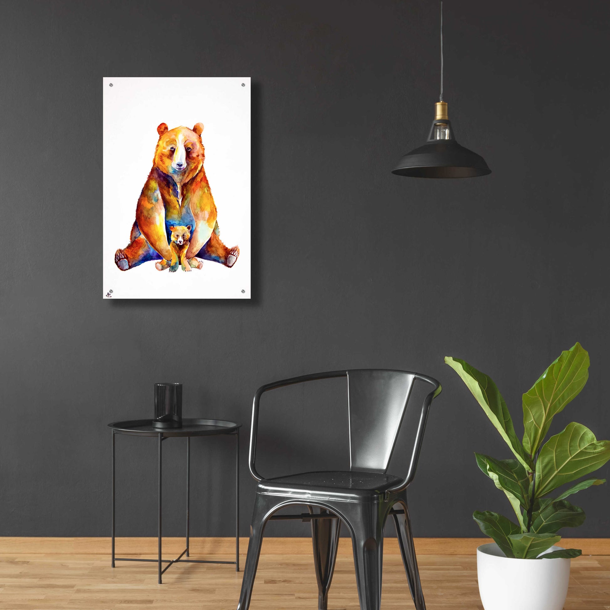 Epic Art 'Bear Necessities' by Marc Allante, Acrylic Glass Wall Art,24x36