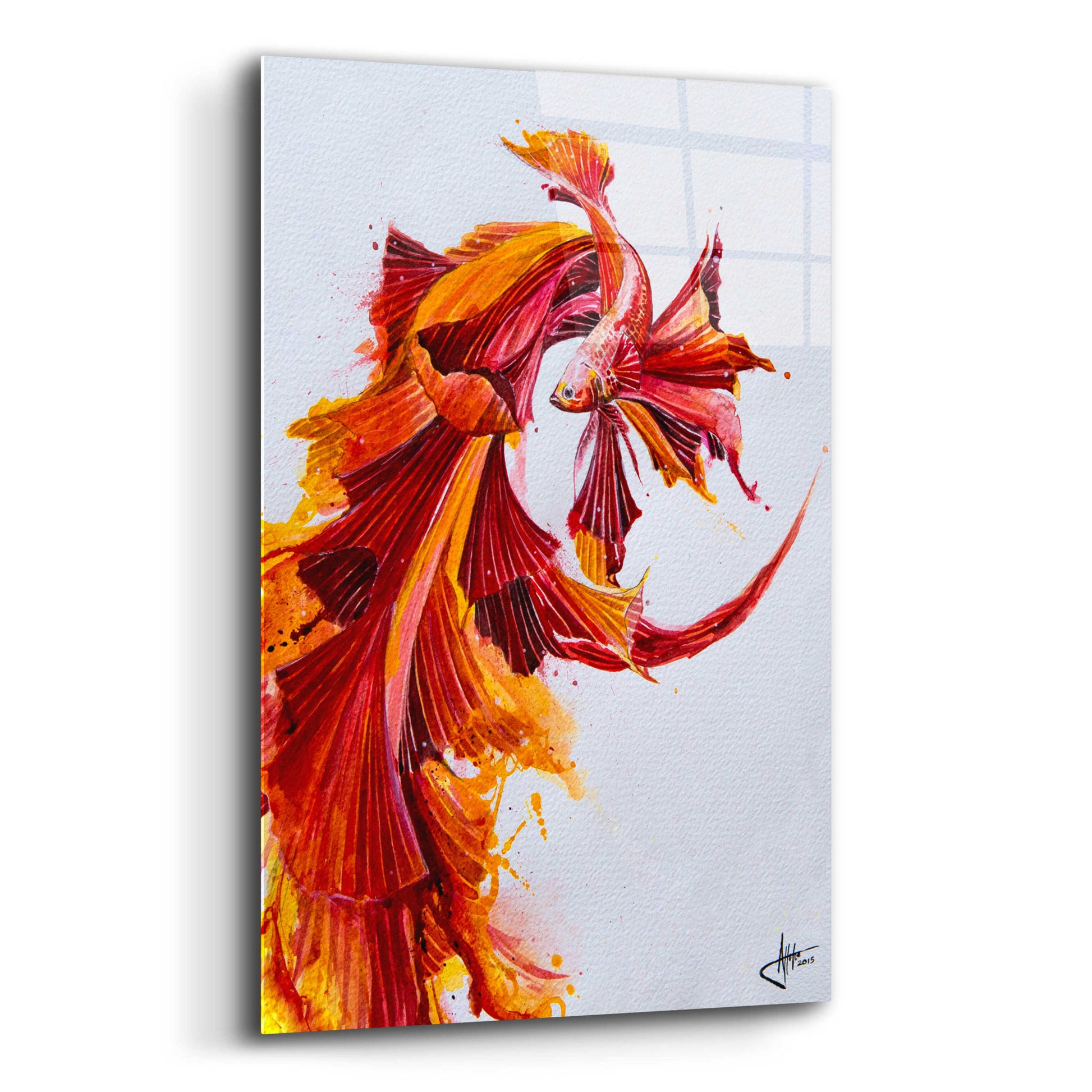 Epic Art 'Ignite Vertical' by Marc Allante, Acrylic Glass Wall Art,12x16