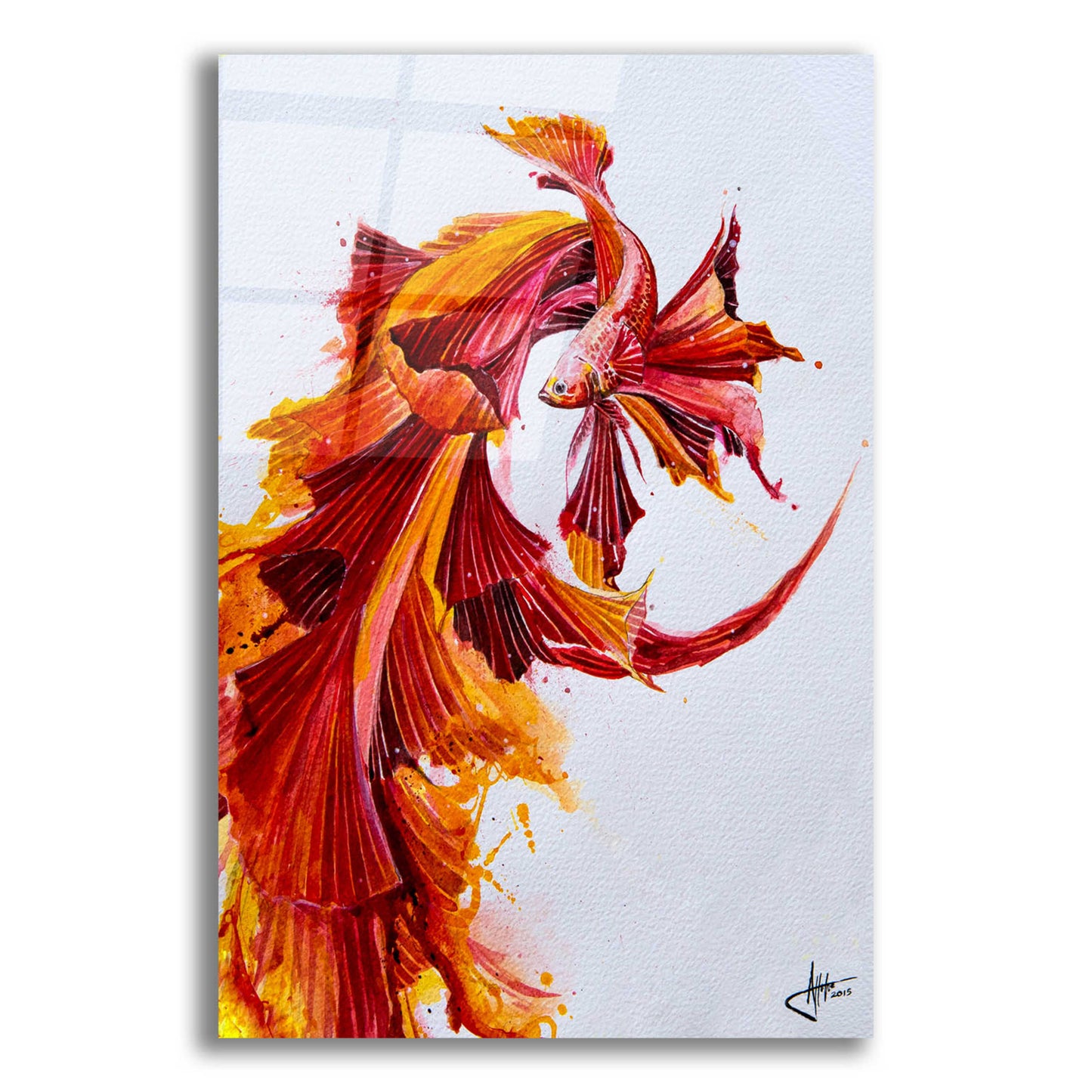 Epic Art 'Ignite Vertical' by Marc Allante, Acrylic Glass Wall Art,12x16