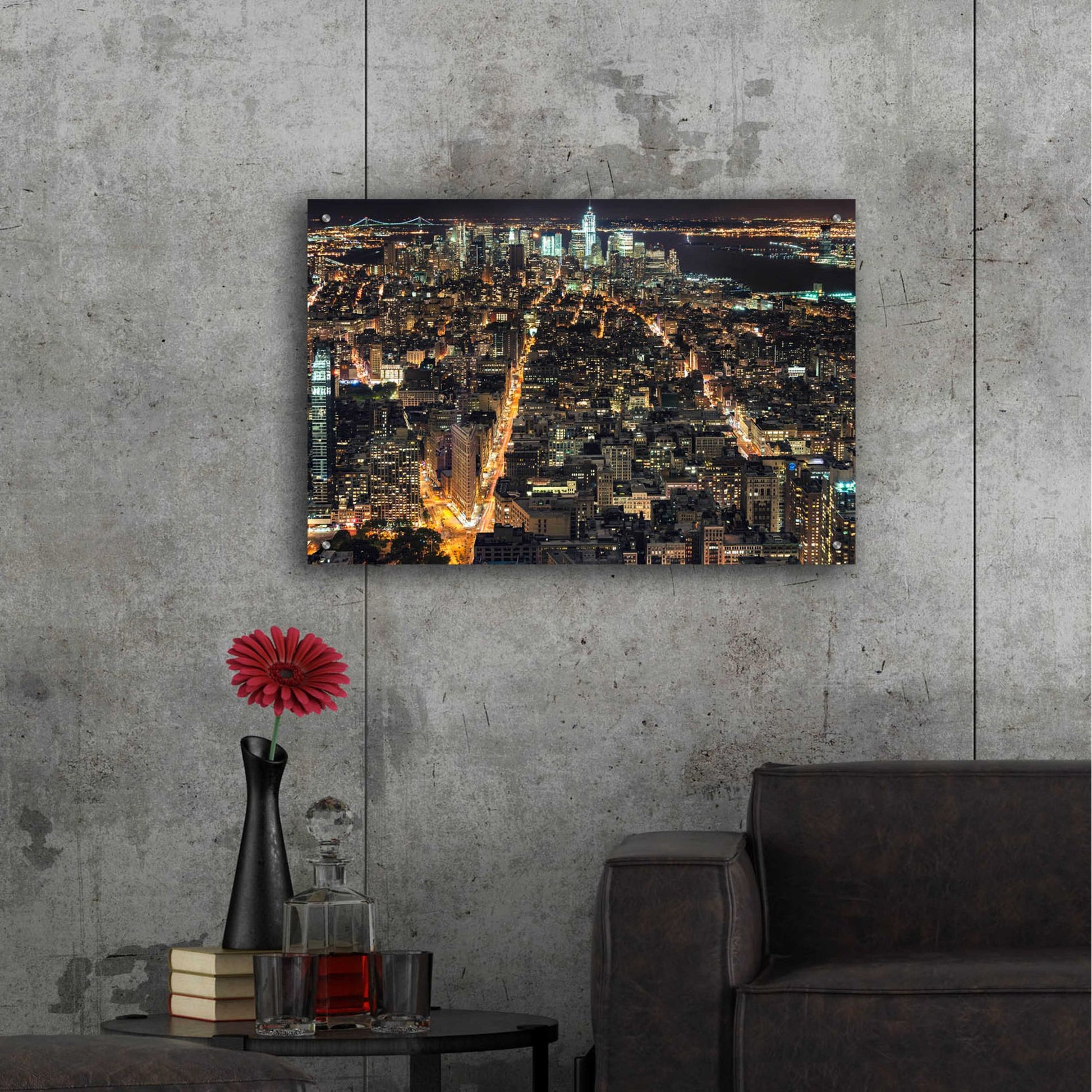 Epic Art 'That New York Feeling' by Natalie Mikaels, Acrylic Glass Wall Art,36x24