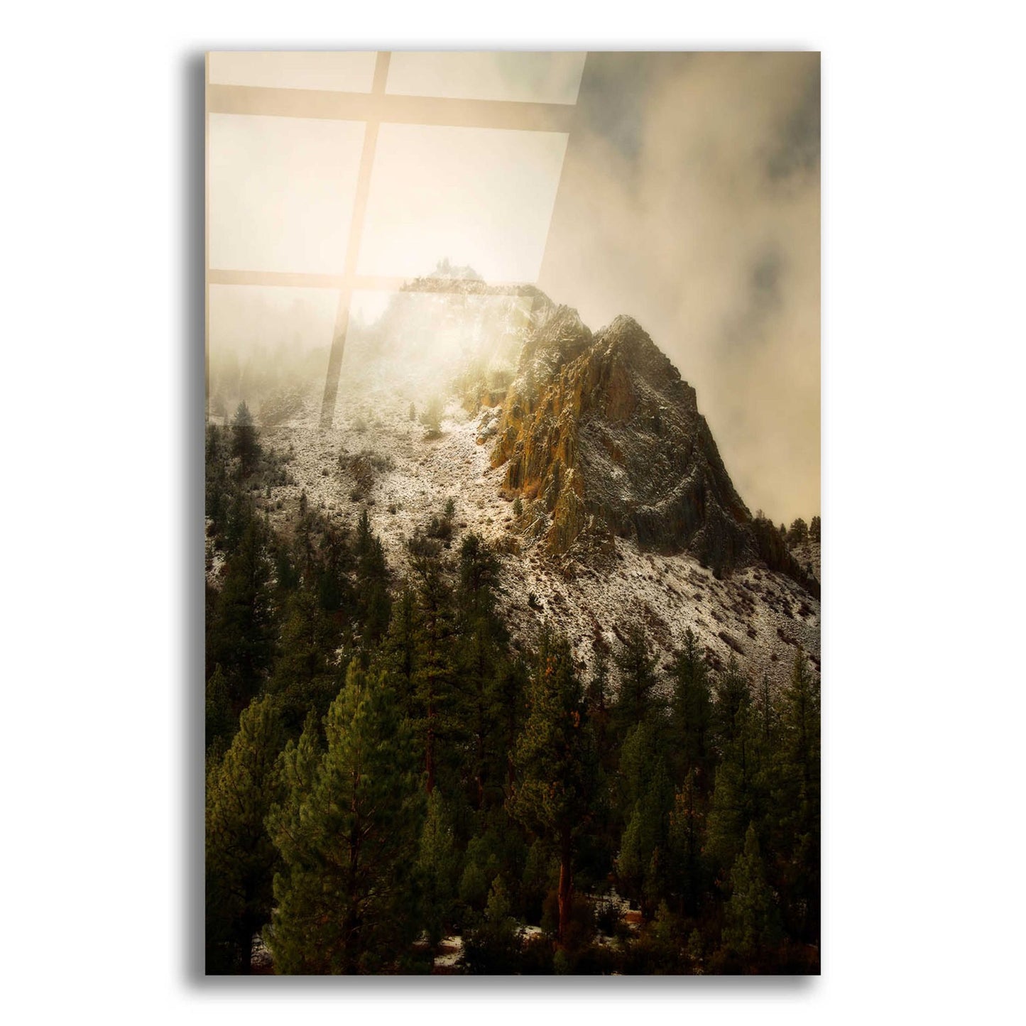 Epic Art 'Majestic Peak' by Natalie Mikaels, Acrylic Glass Wall Art,12x16