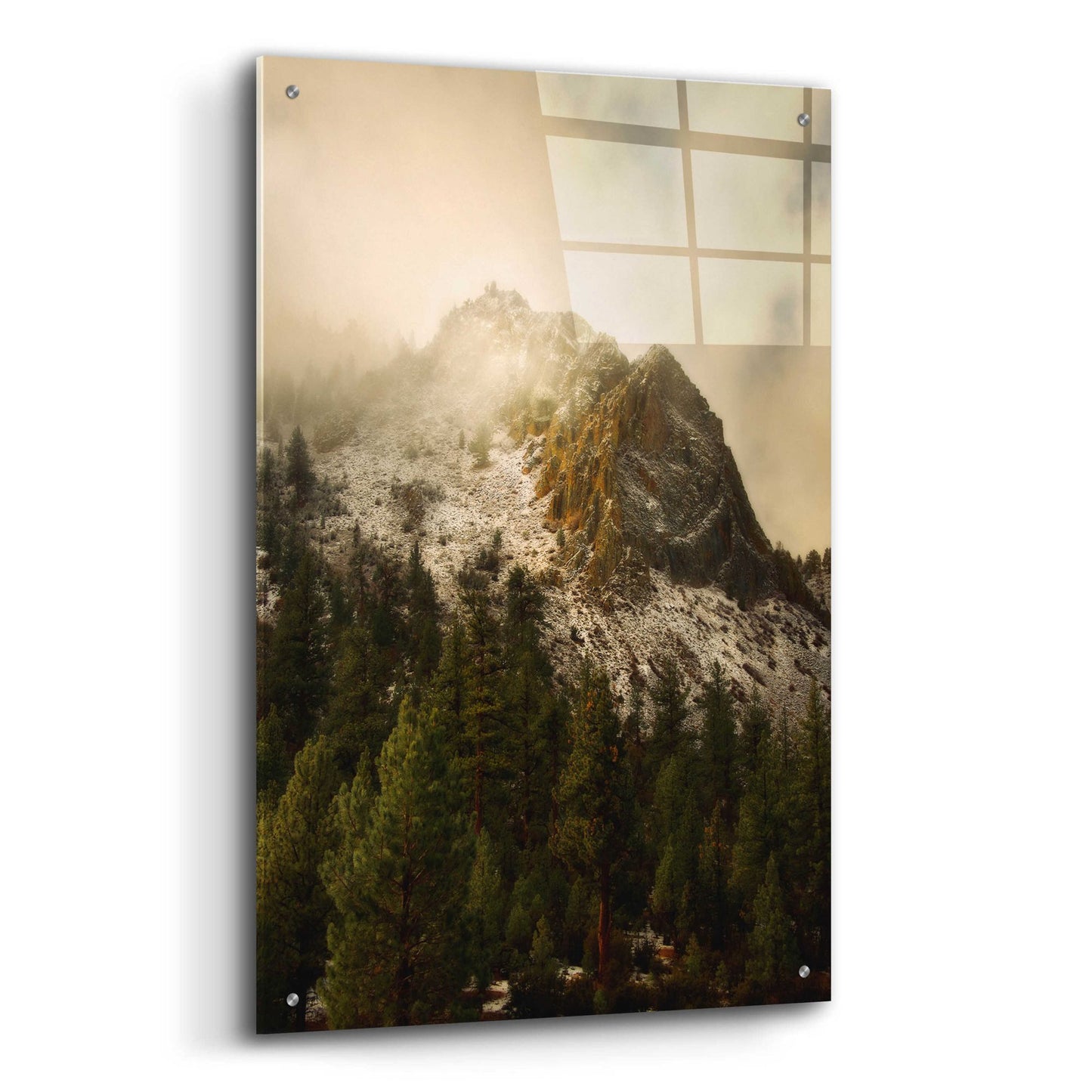 Epic Art 'Majestic Peak' by Natalie Mikaels, Acrylic Glass Wall Art,24x36