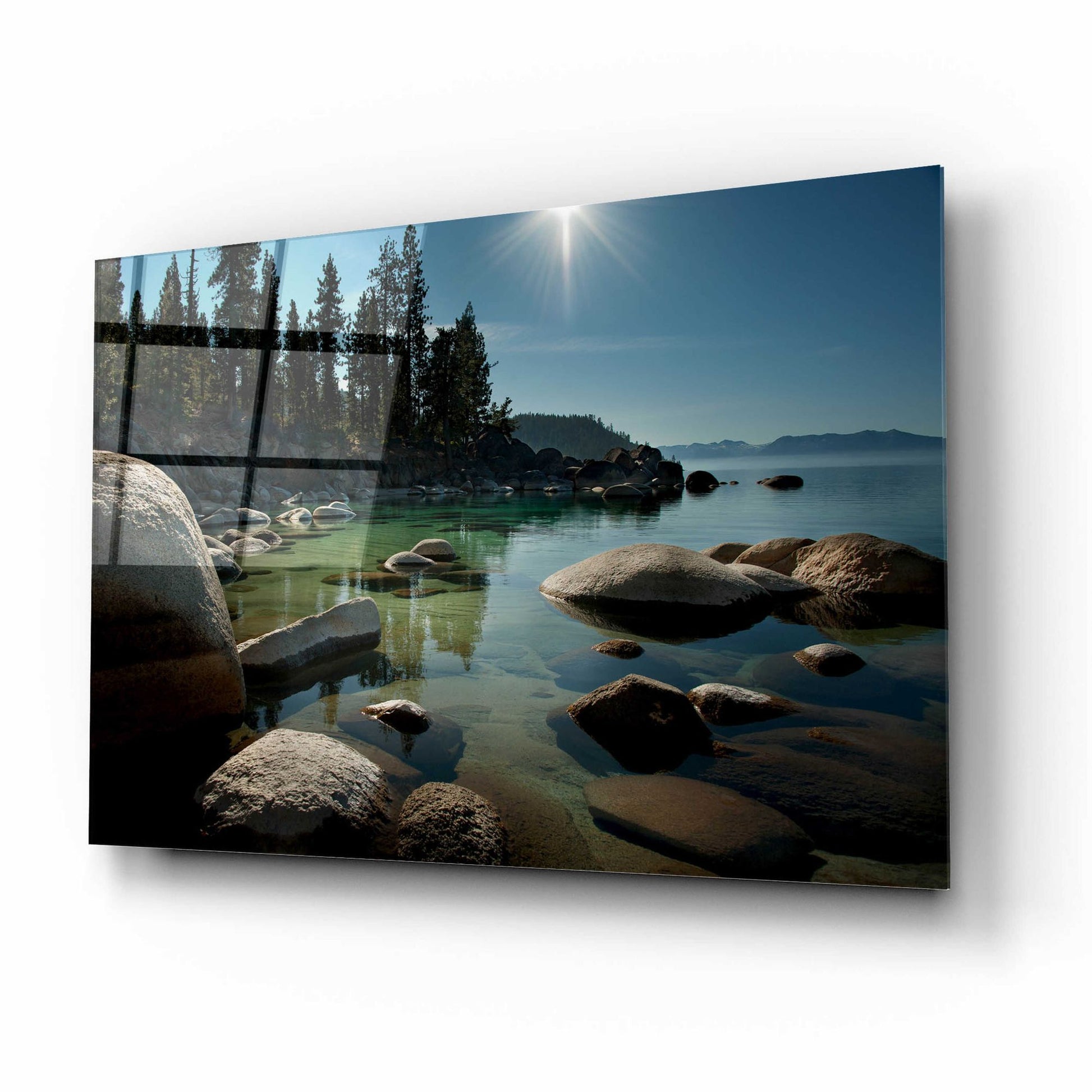 Epic Art 'Heaven Over Tahoe' by Natalie Mikaels, Acrylic Glass Wall Art,16x12