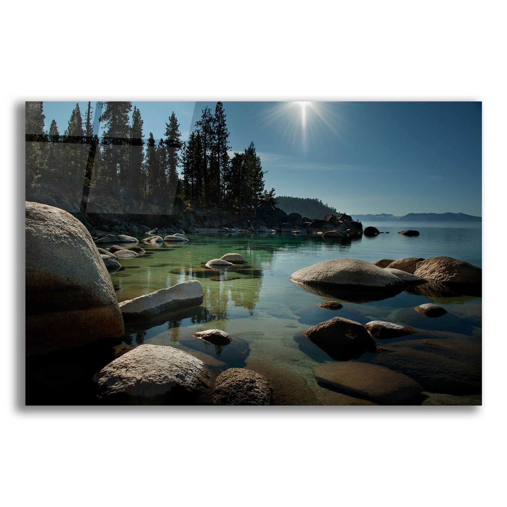 Epic Art 'Heaven Over Tahoe' by Natalie Mikaels, Acrylic Glass Wall Art,16x12