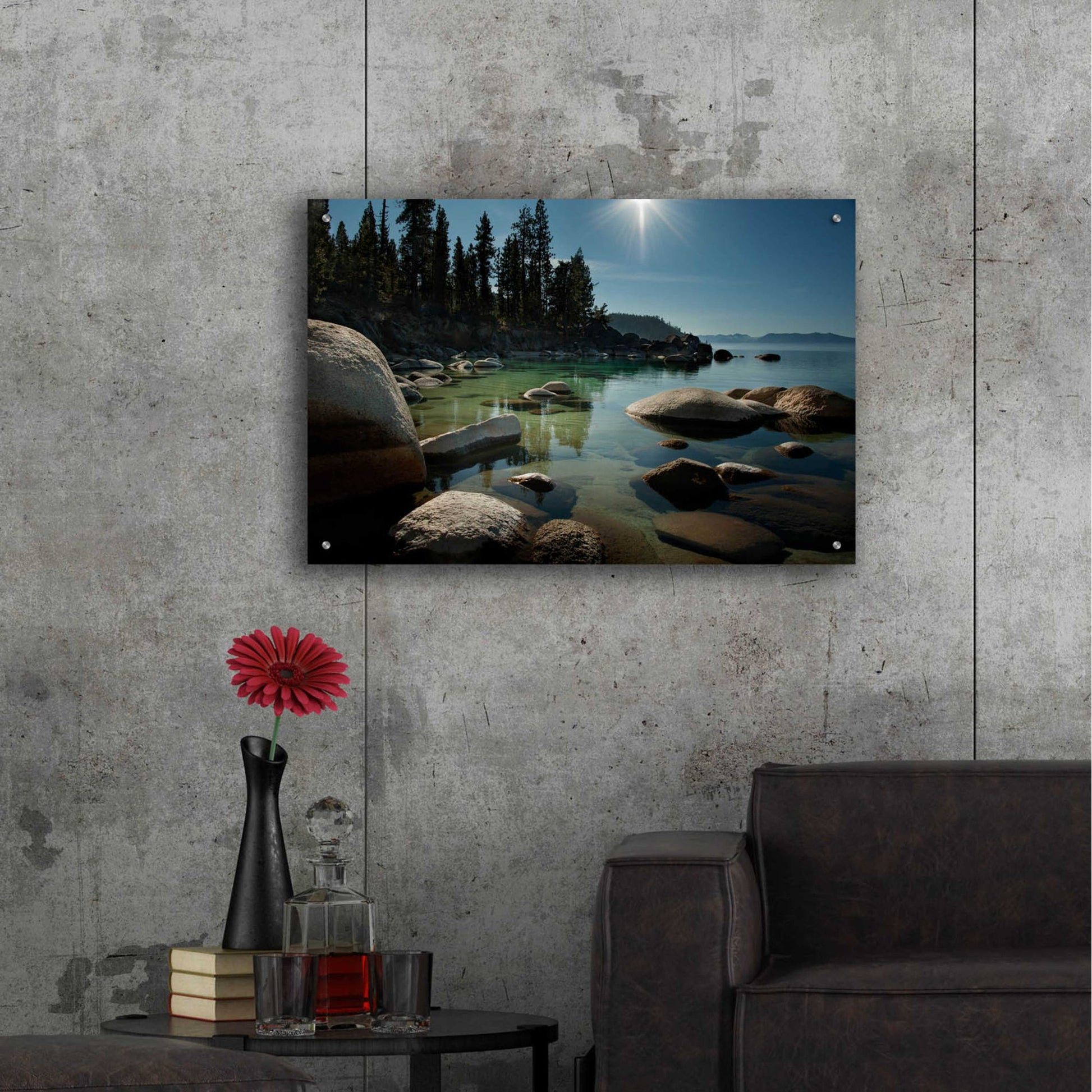 Epic Art 'Heaven Over Tahoe' by Natalie Mikaels, Acrylic Glass Wall Art,36x24