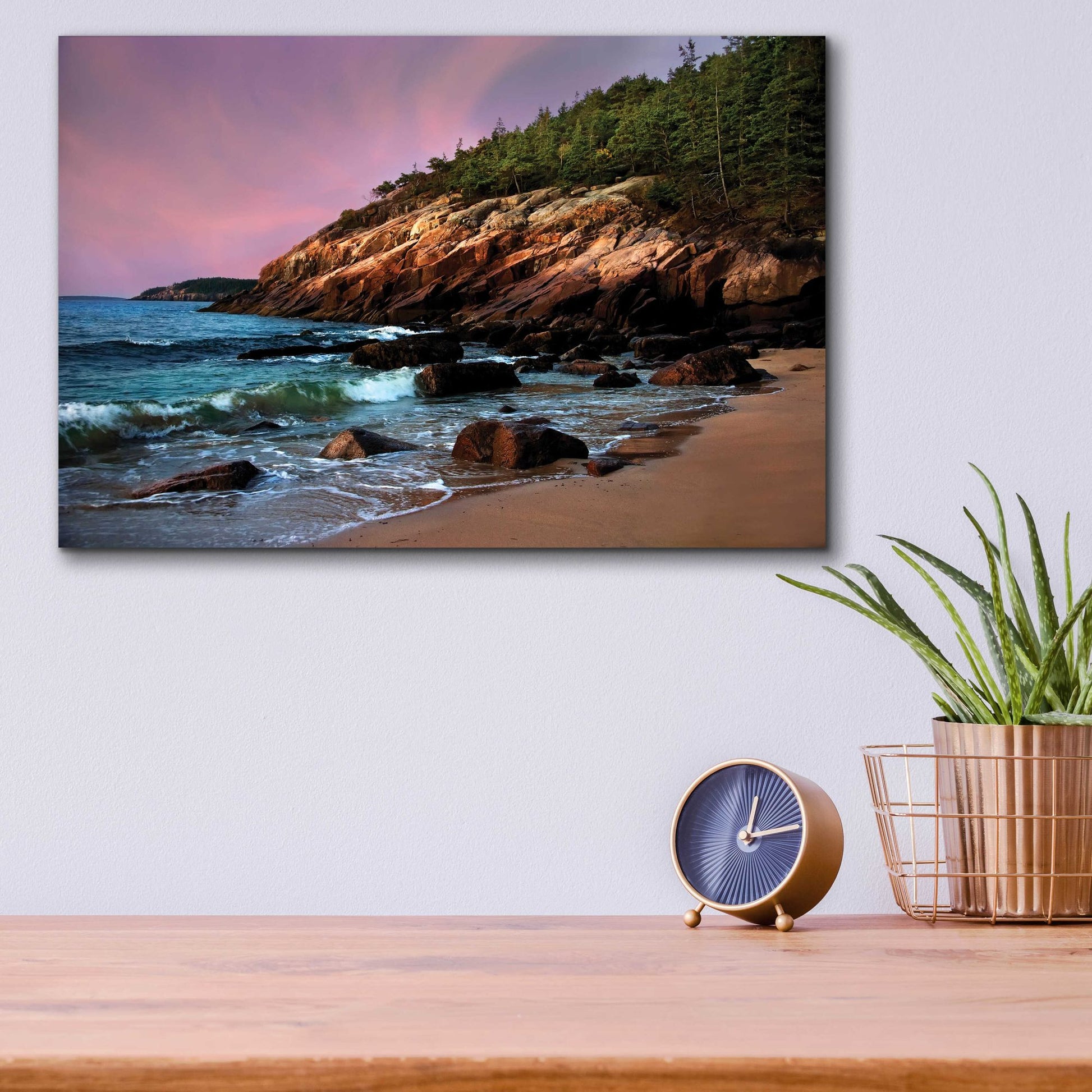 Epic Art 'Acadia Magic' by Natalie Mikaels, Acrylic Glass Wall Art,16x12