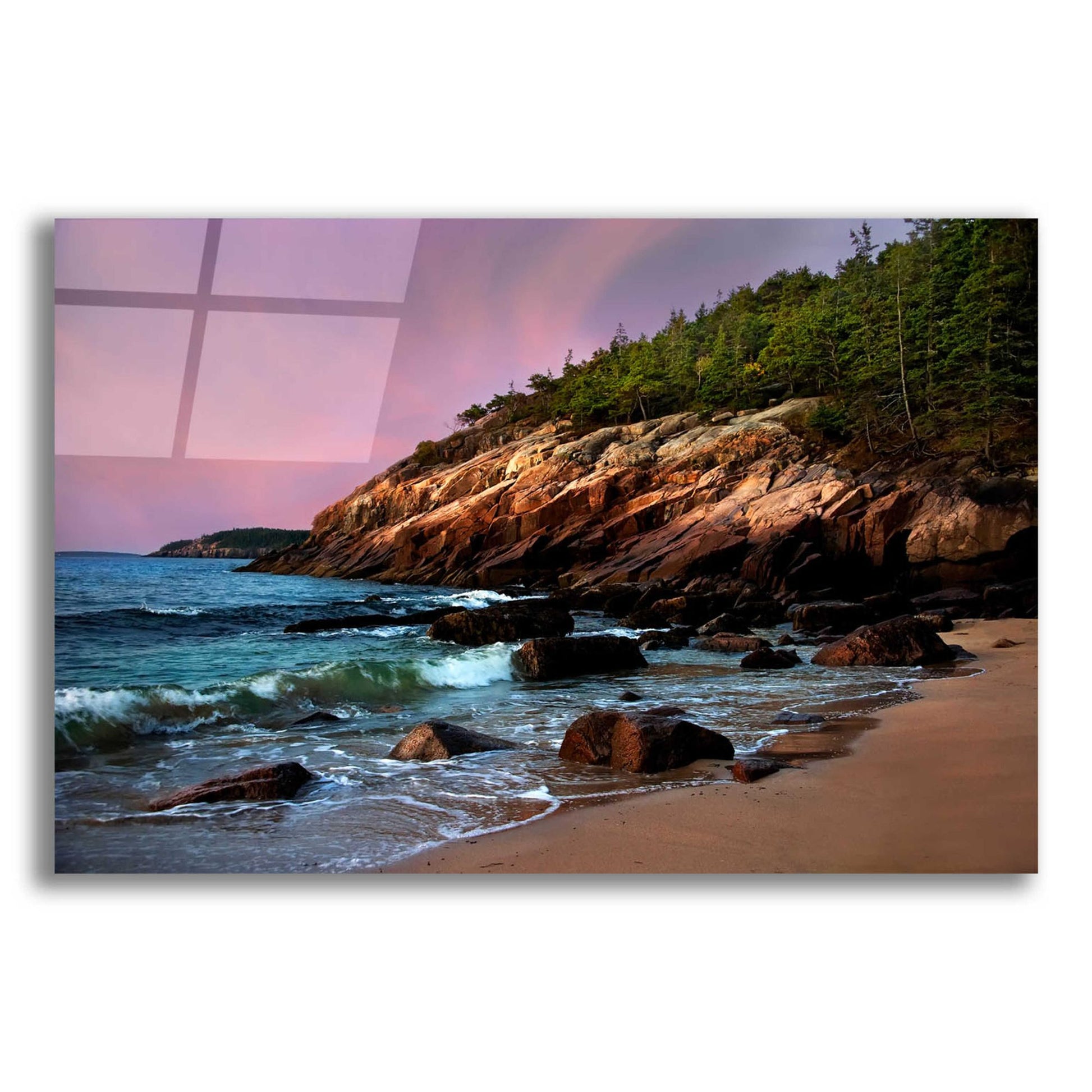 Epic Art 'Acadia Magic' by Natalie Mikaels, Acrylic Glass Wall Art,16x12