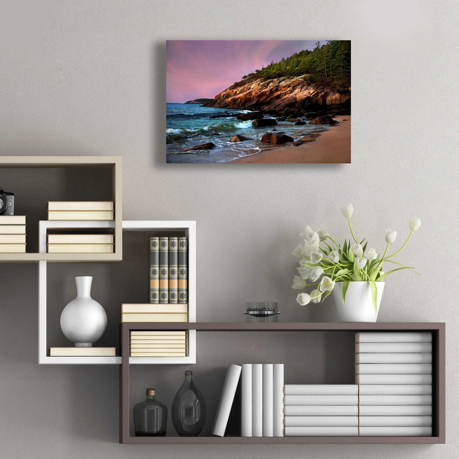 Epic Art 'Acadia Magic' by Natalie Mikaels, Acrylic Glass Wall Art,24x16