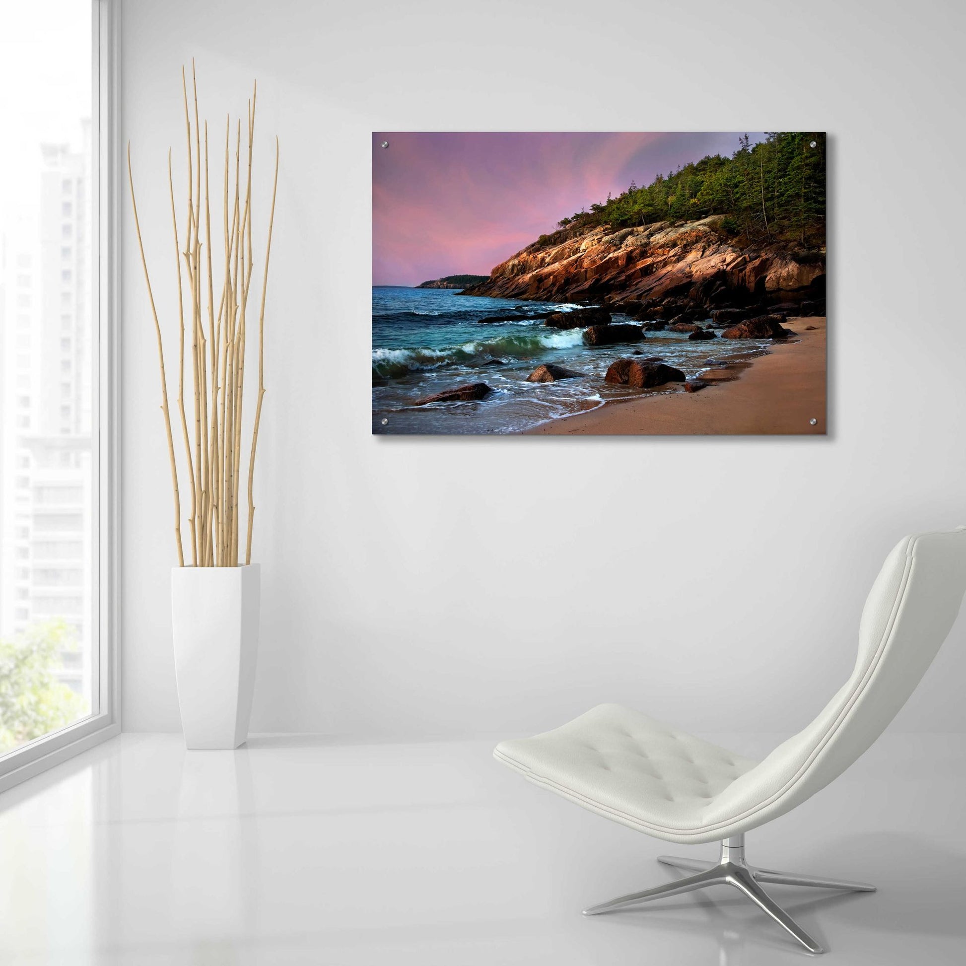 Epic Art 'Acadia Magic' by Natalie Mikaels, Acrylic Glass Wall Art,36x24