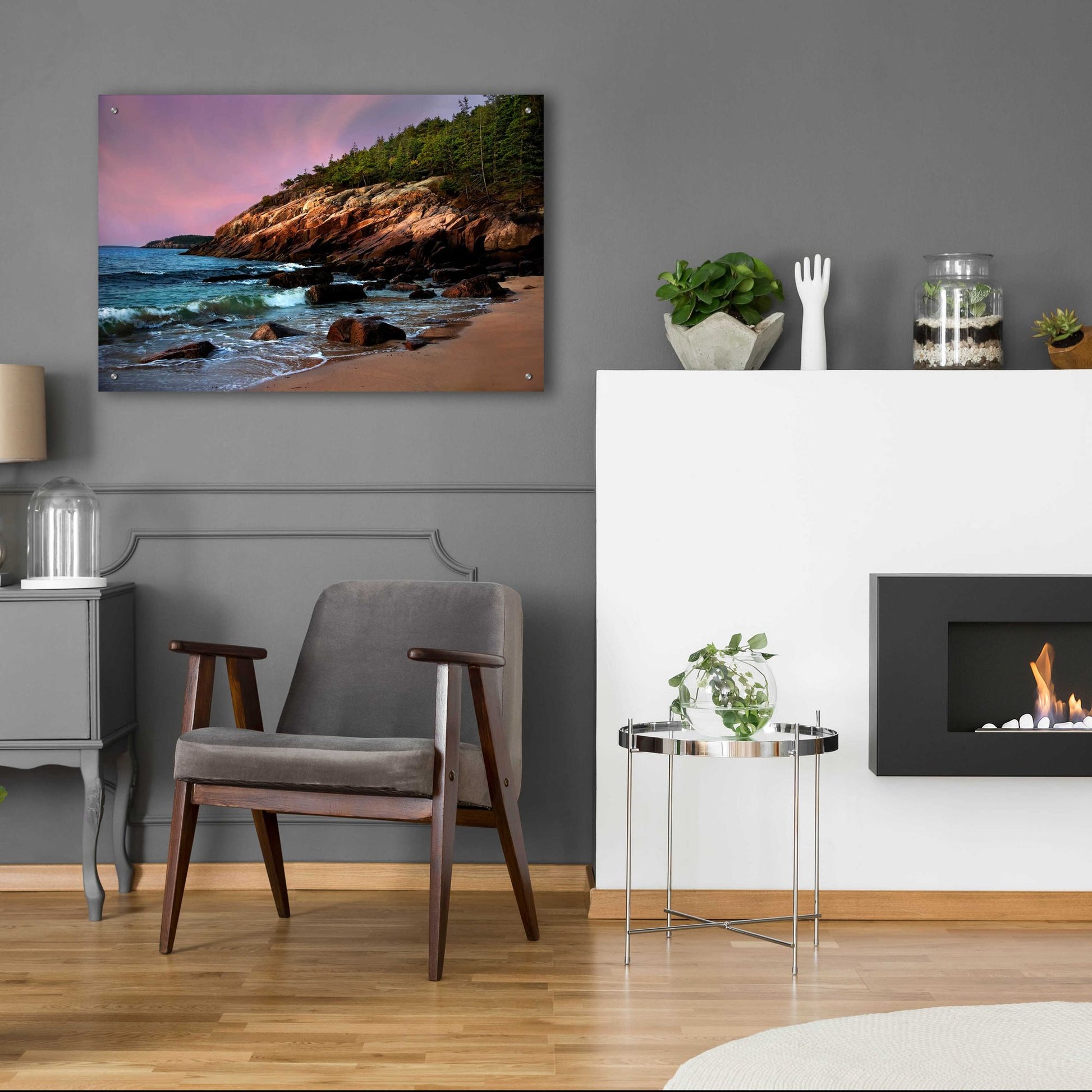 Epic Art 'Acadia Magic' by Natalie Mikaels, Acrylic Glass Wall Art,36x24