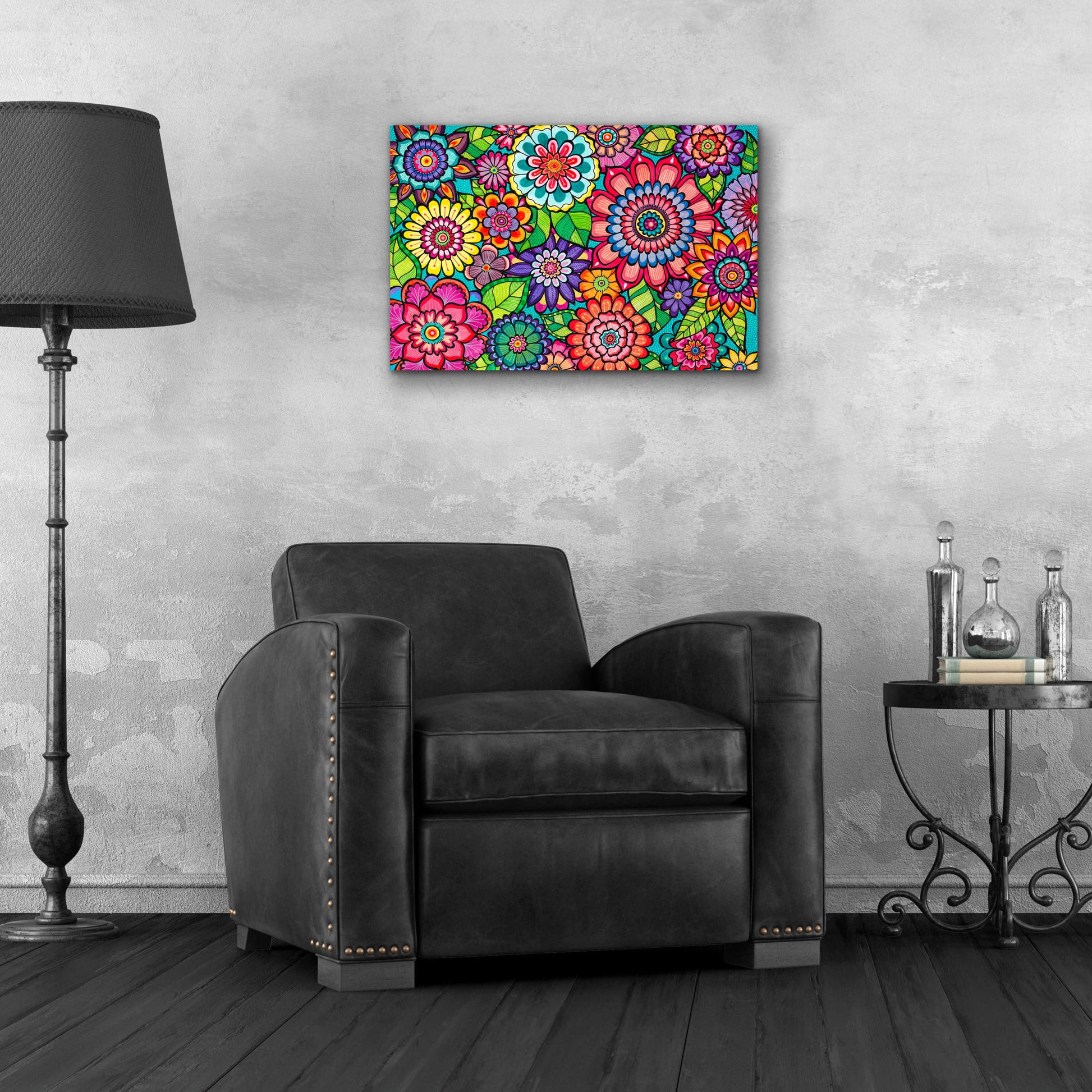 Epic Art 'Blooming Blooms' by Hello Angel, Acrylic Glass Wall Art,24x16