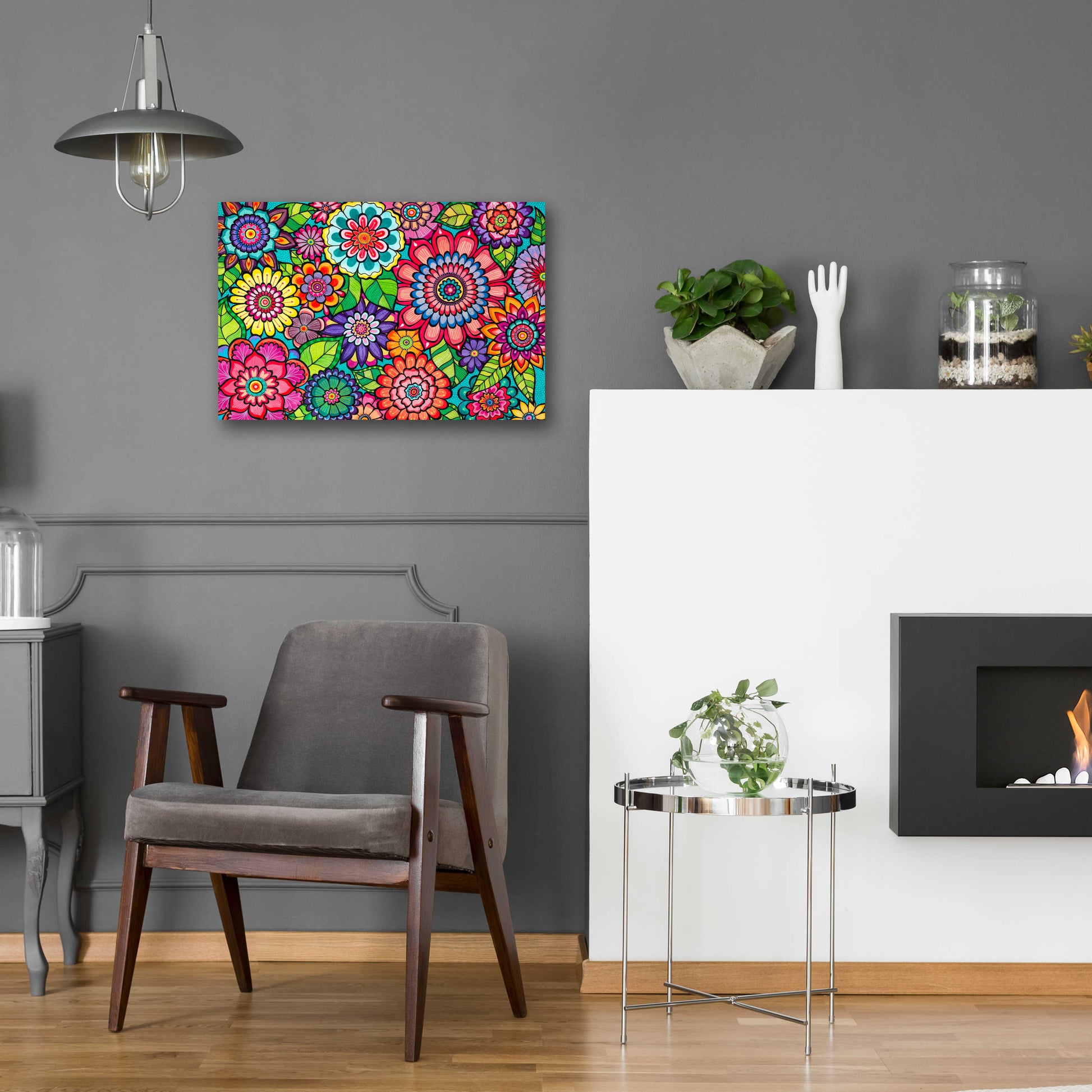 Epic Art 'Blooming Blooms' by Hello Angel, Acrylic Glass Wall Art,24x16