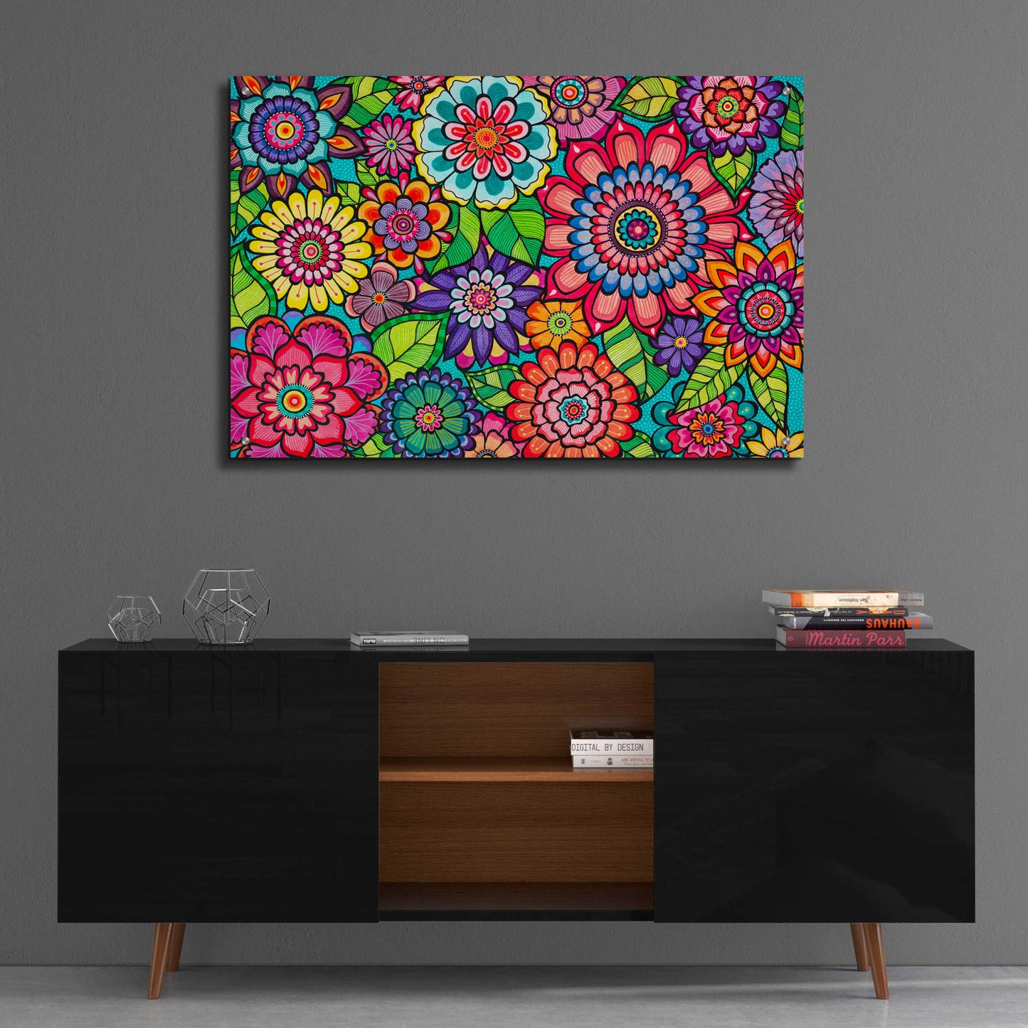 Epic Art 'Blooming Blooms' by Hello Angel, Acrylic Glass Wall Art,36x24