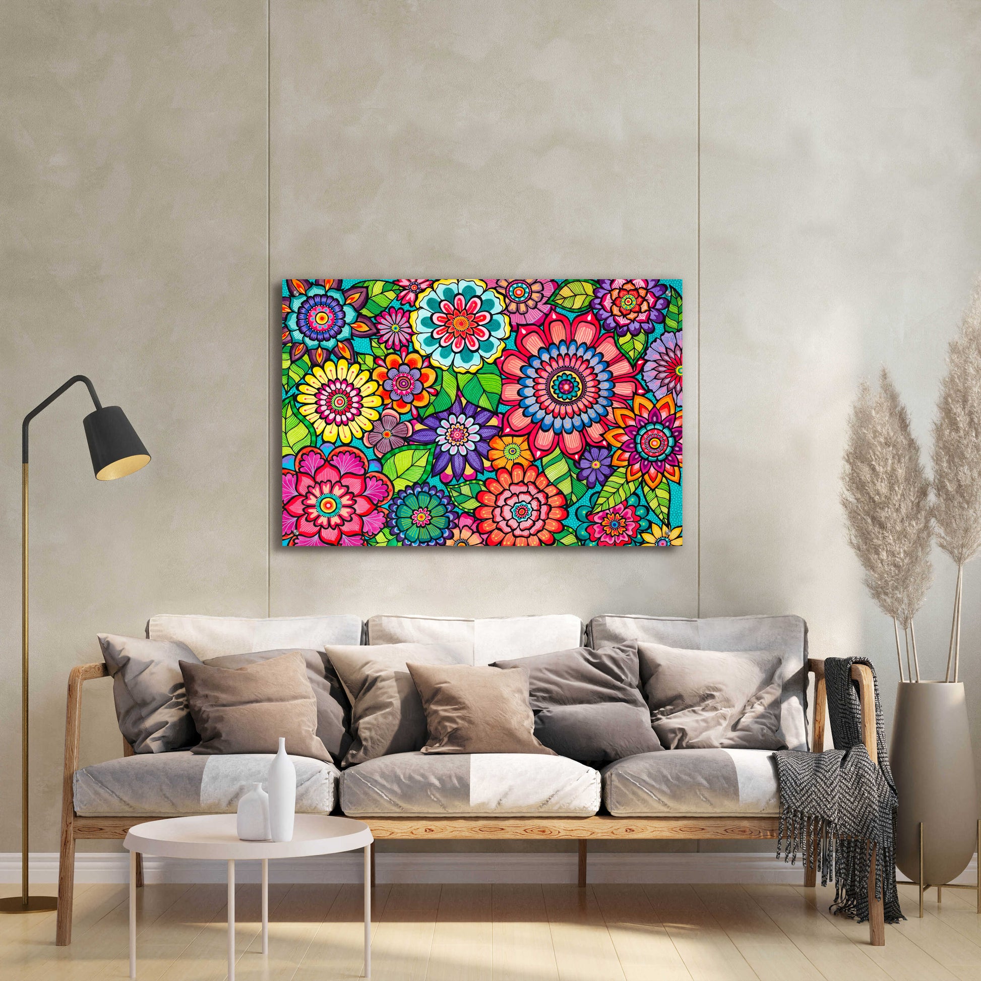 Epic Art 'Blooming Blooms' by Hello Angel, Acrylic Glass Wall Art,36x24