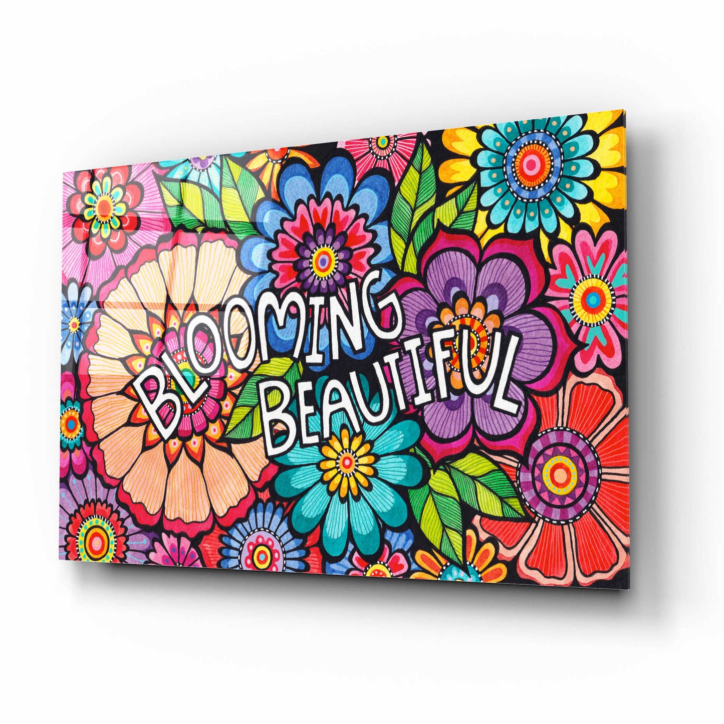 Epic Art 'Blooming Beautiful' by Hello Angel, Acrylic Glass Wall Art,16x12