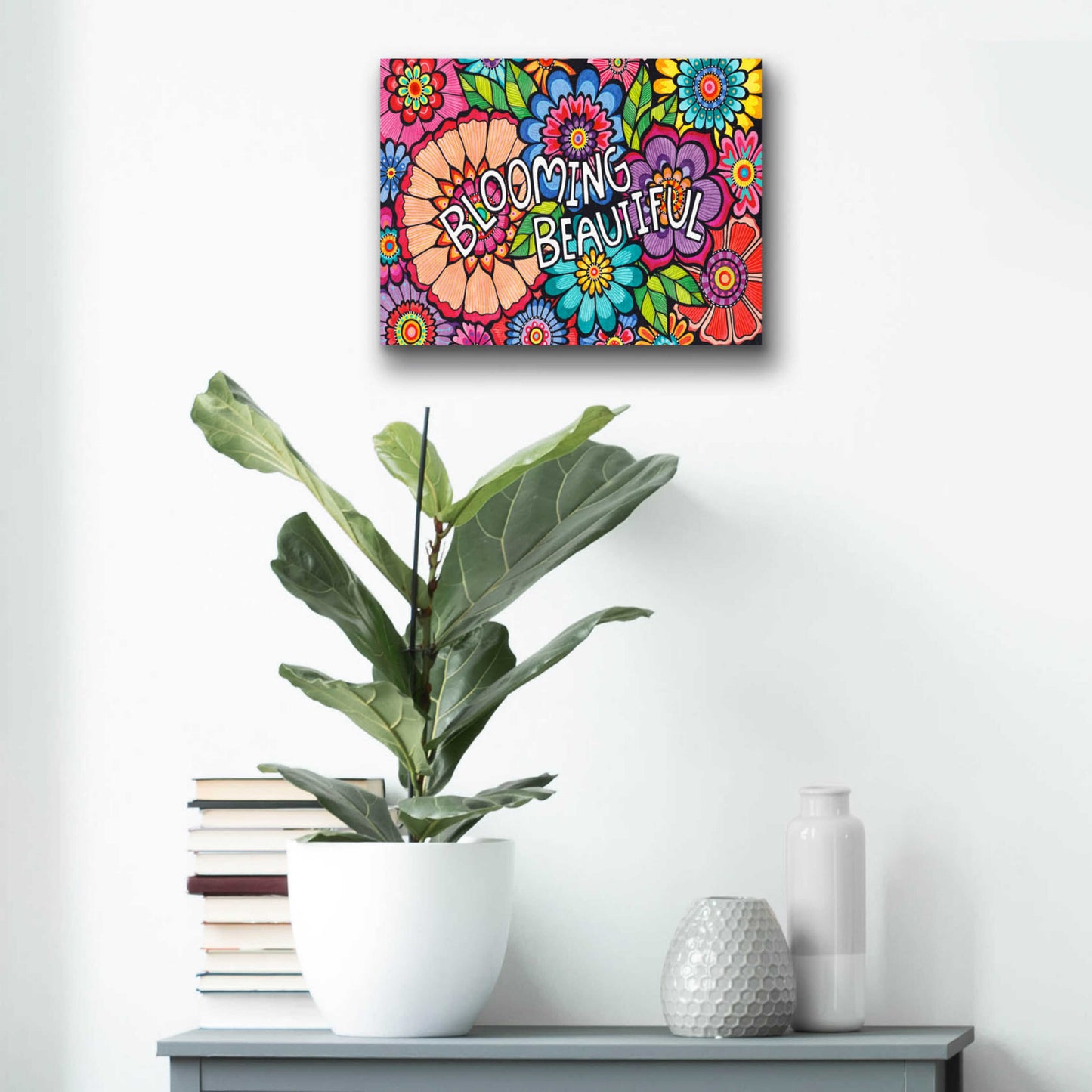 Epic Art 'Blooming Beautiful' by Hello Angel, Acrylic Glass Wall Art,16x12