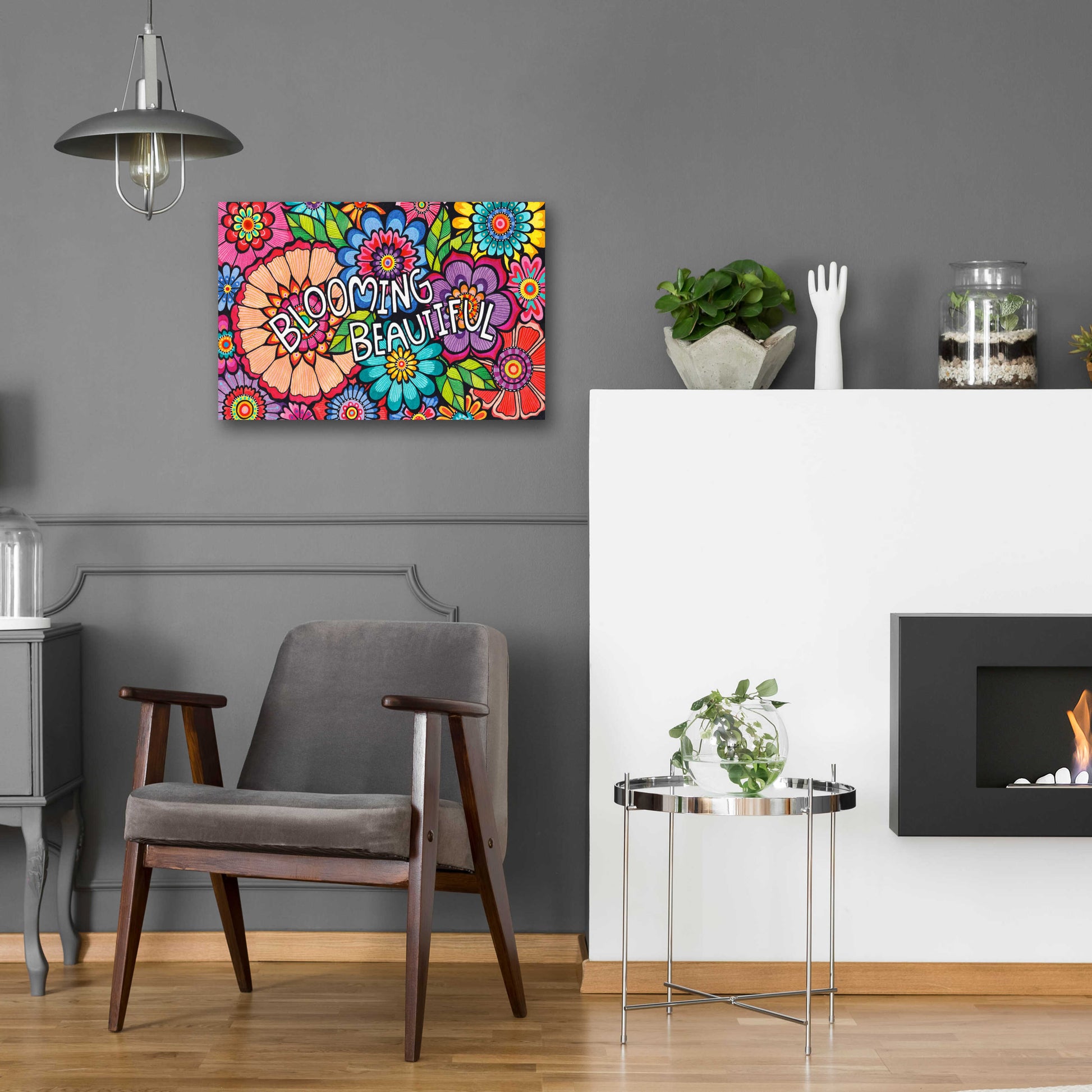 Epic Art 'Blooming Beautiful' by Hello Angel, Acrylic Glass Wall Art,24x16