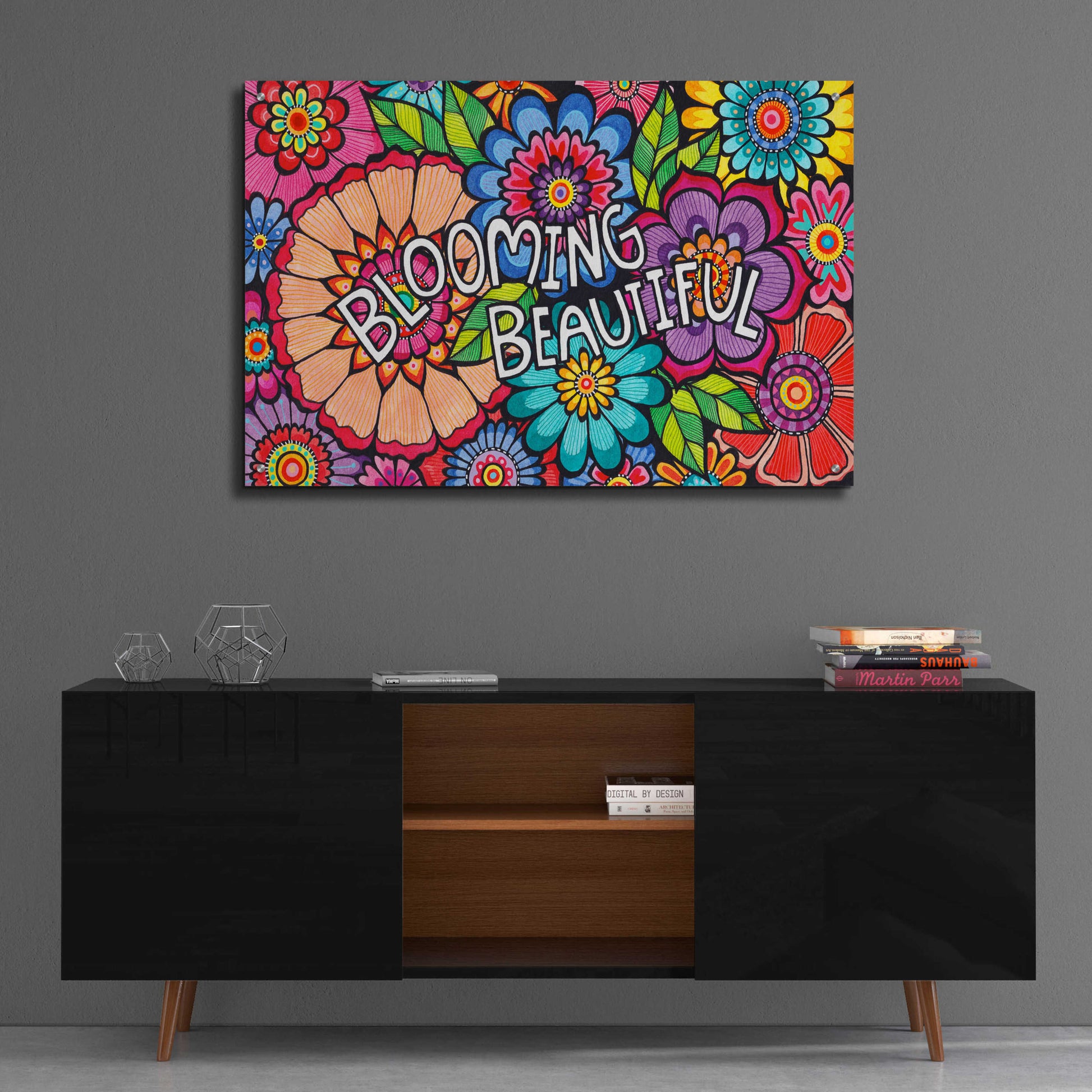 Epic Art 'Blooming Beautiful' by Hello Angel, Acrylic Glass Wall Art,36x24