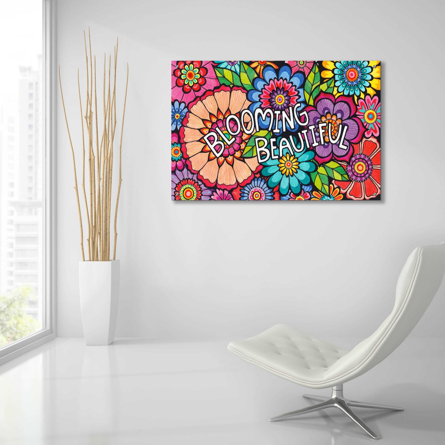 Epic Art 'Blooming Beautiful' by Hello Angel, Acrylic Glass Wall Art,36x24