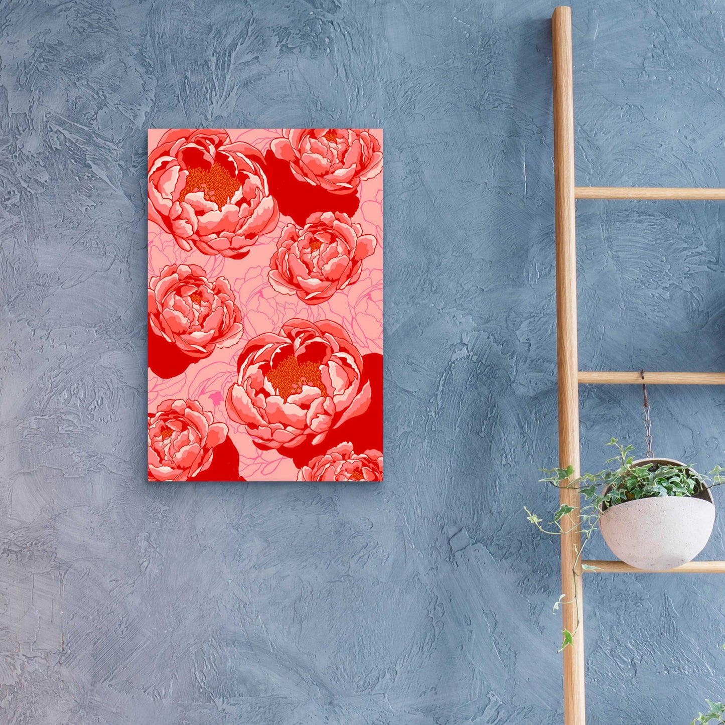 Epic Art 'Peony Daydreams' by Hello Angel, Acrylic Glass Wall Art,16x24