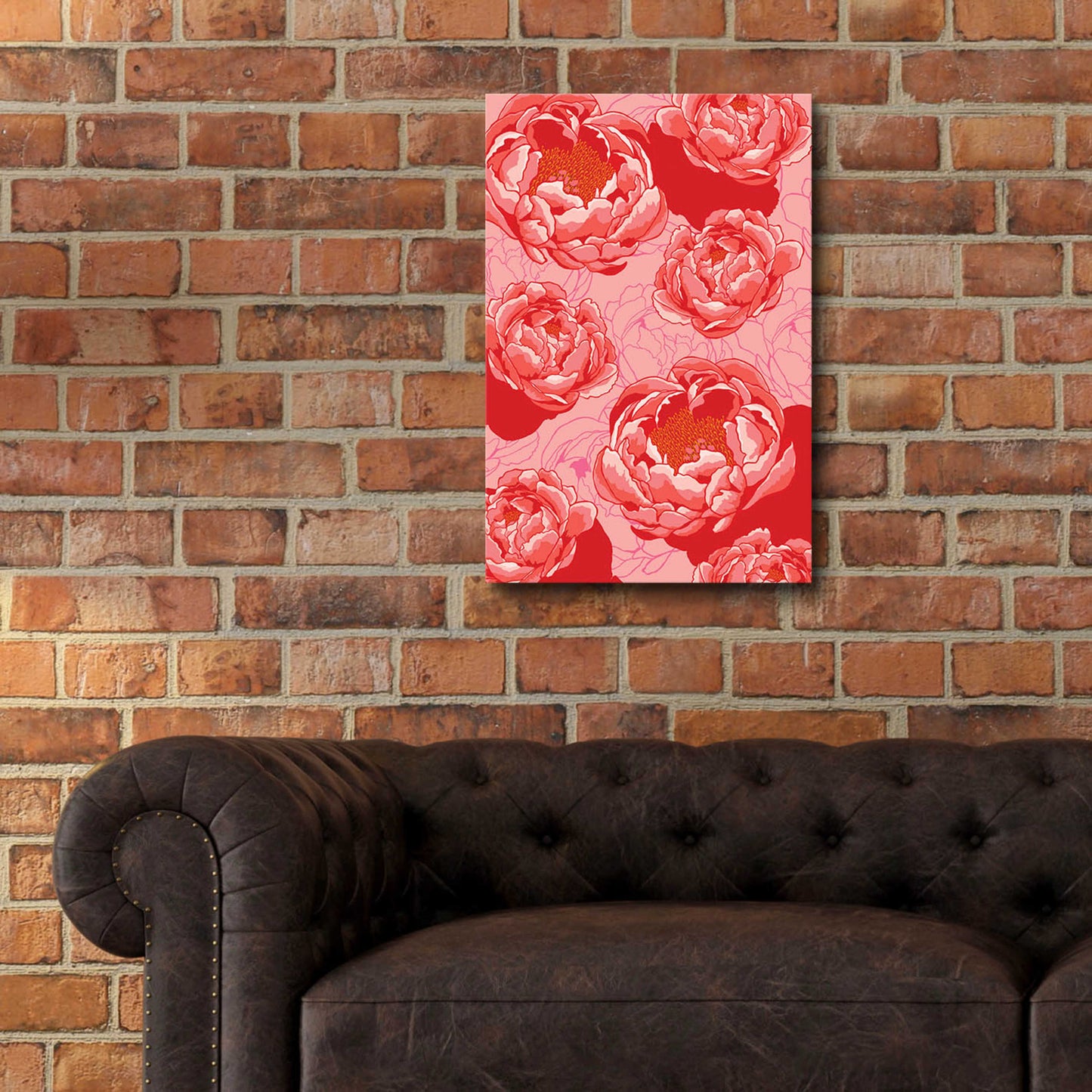 Epic Art 'Peony Daydreams' by Hello Angel, Acrylic Glass Wall Art,16x24