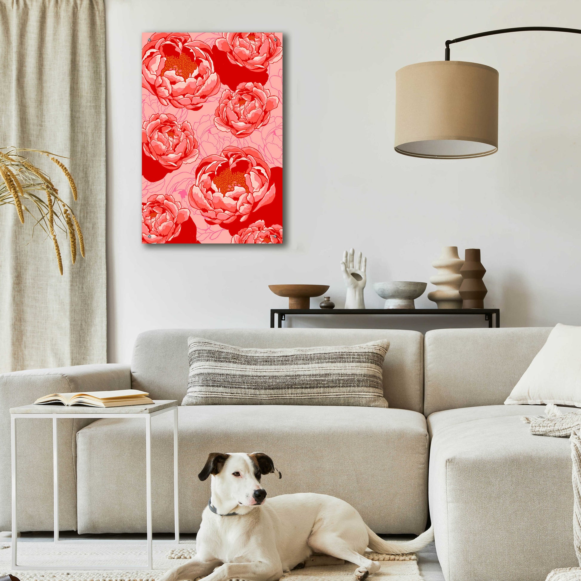 Epic Art 'Peony Daydreams' by Hello Angel, Acrylic Glass Wall Art,24x36