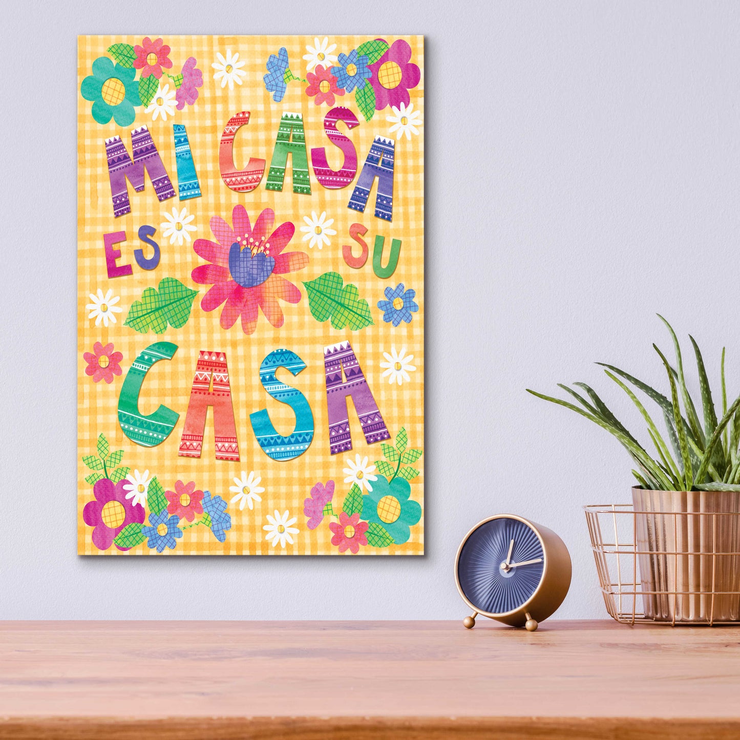 Epic Art 'Mi Casa Es Su Casa' by Hello Angel, Acrylic Glass Wall Art,12x16