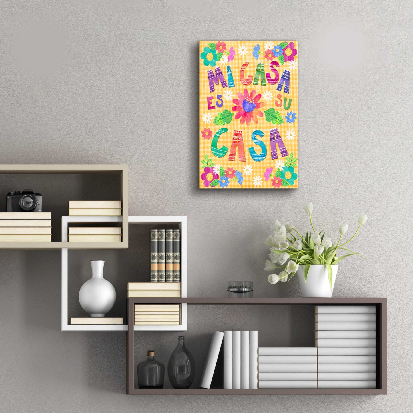 Epic Art 'Mi Casa Es Su Casa' by Hello Angel, Acrylic Glass Wall Art,16x24