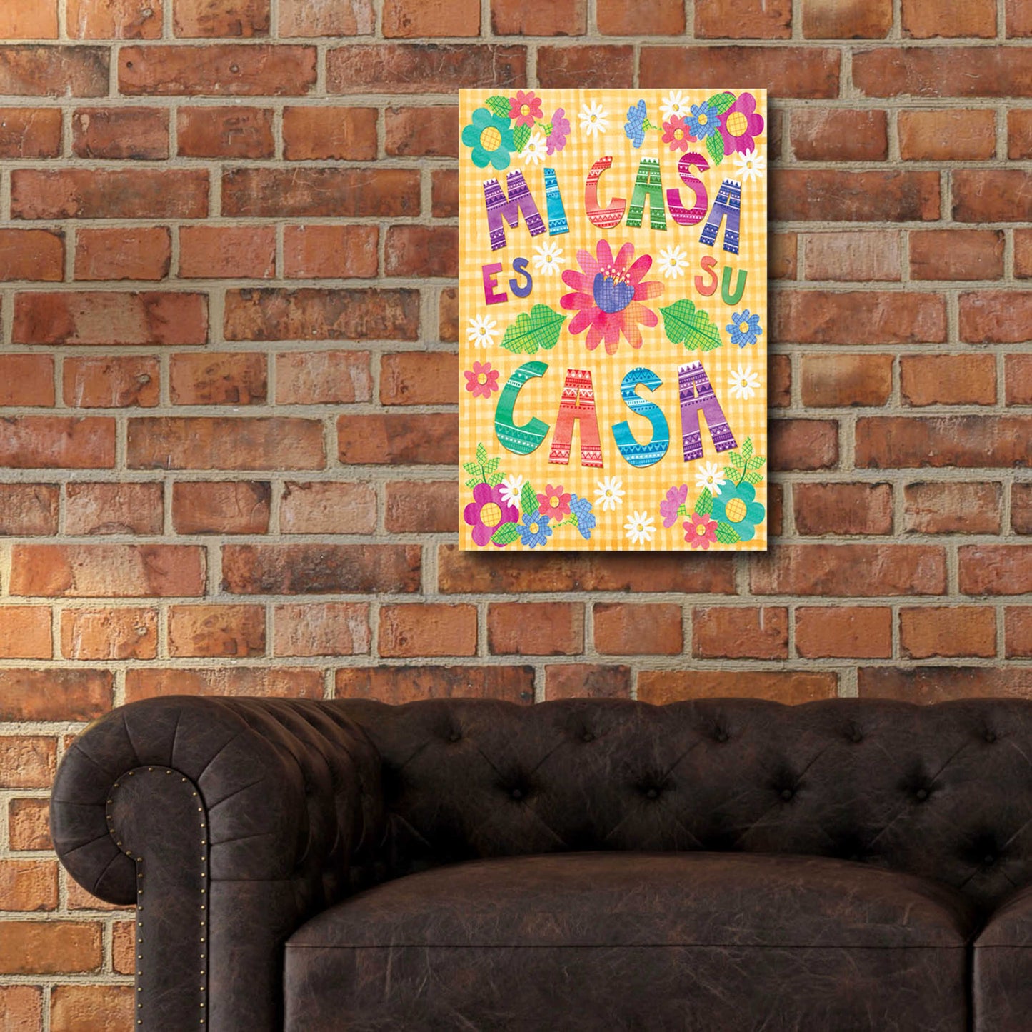 Epic Art 'Mi Casa Es Su Casa' by Hello Angel, Acrylic Glass Wall Art,16x24