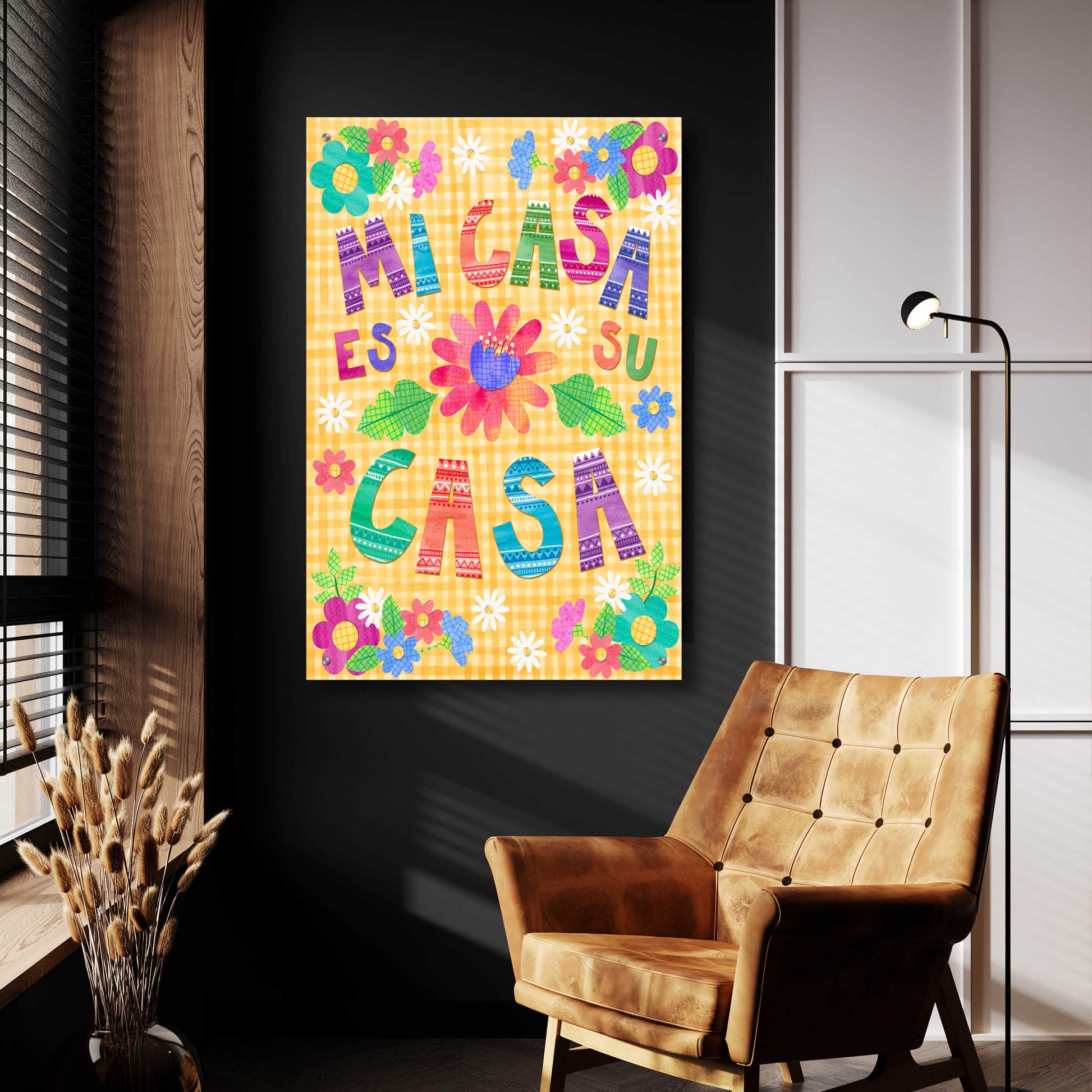 Epic Art 'Mi Casa Es Su Casa' by Hello Angel, Acrylic Glass Wall Art,24x36