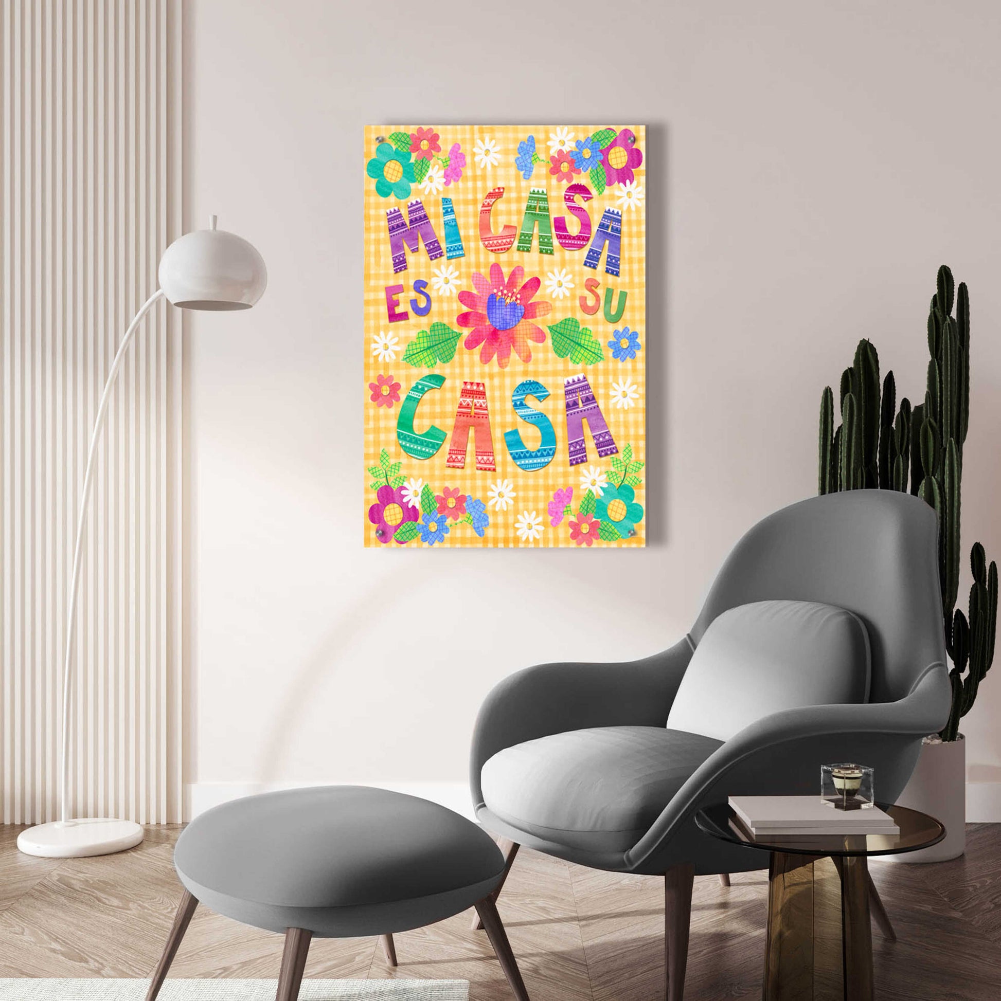 Epic Art 'Mi Casa Es Su Casa' by Hello Angel, Acrylic Glass Wall Art,24x36