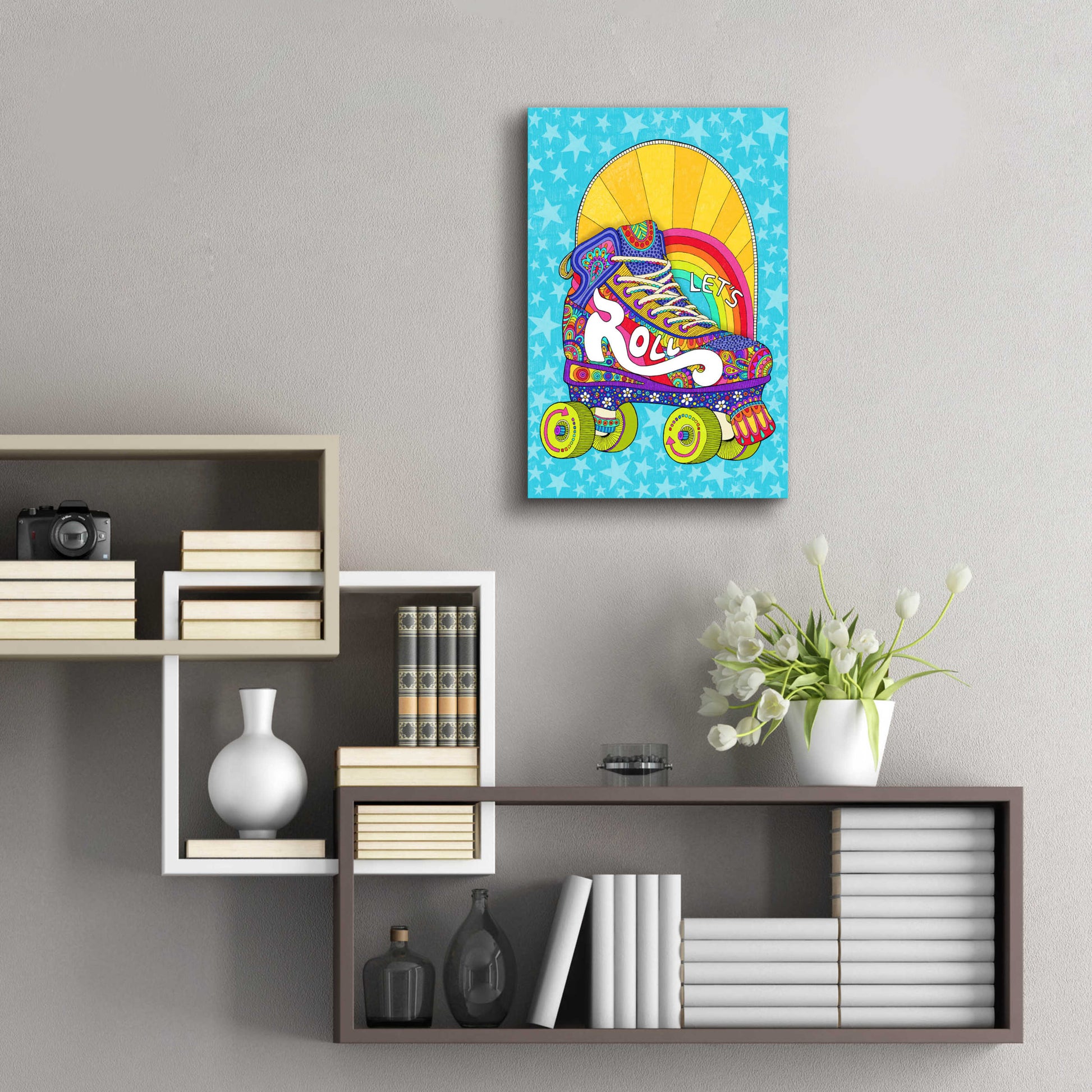 Epic Art 'Lets Roll' by Hello Angel, Acrylic Glass Wall Art,16x24