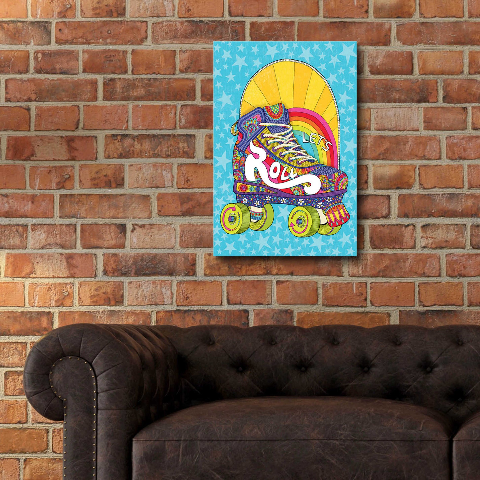 Epic Art 'Lets Roll' by Hello Angel, Acrylic Glass Wall Art,16x24