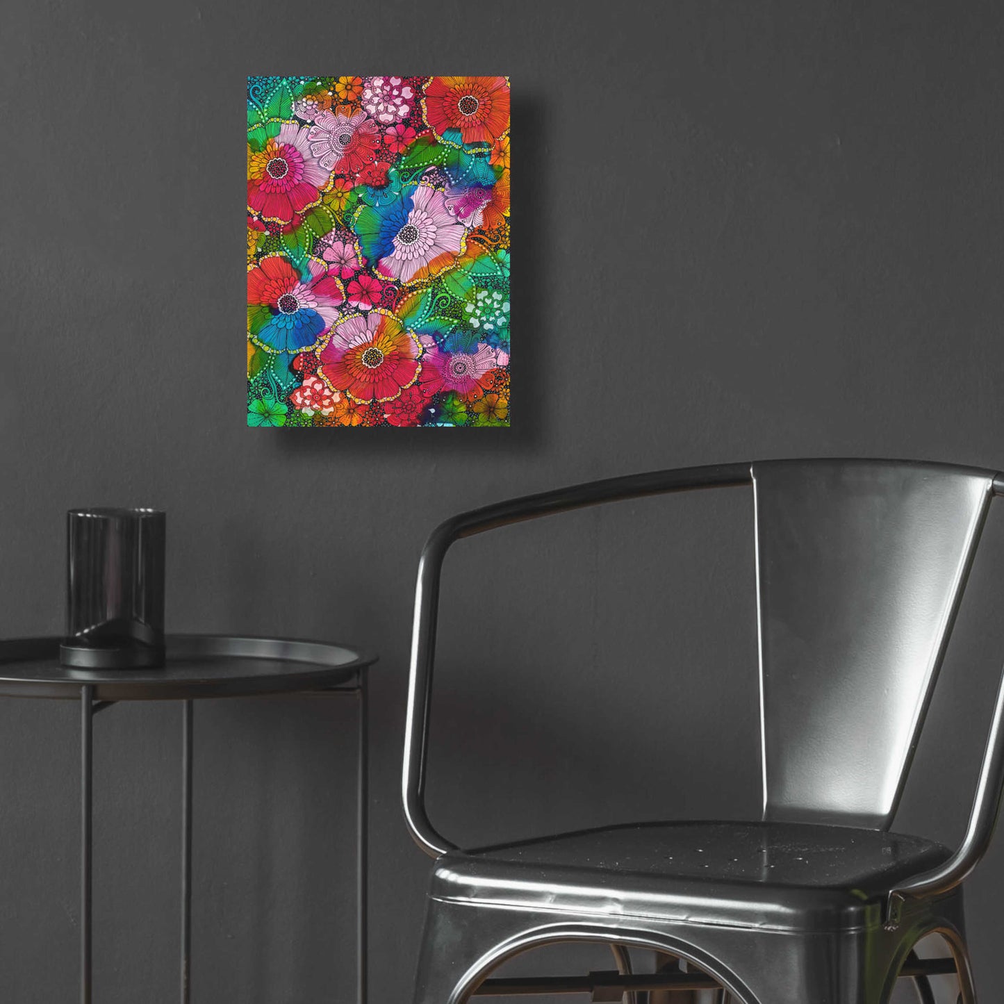 Epic Art 'My Rainbow Garden' by Hello Angel, Acrylic Glass Wall Art,12x16