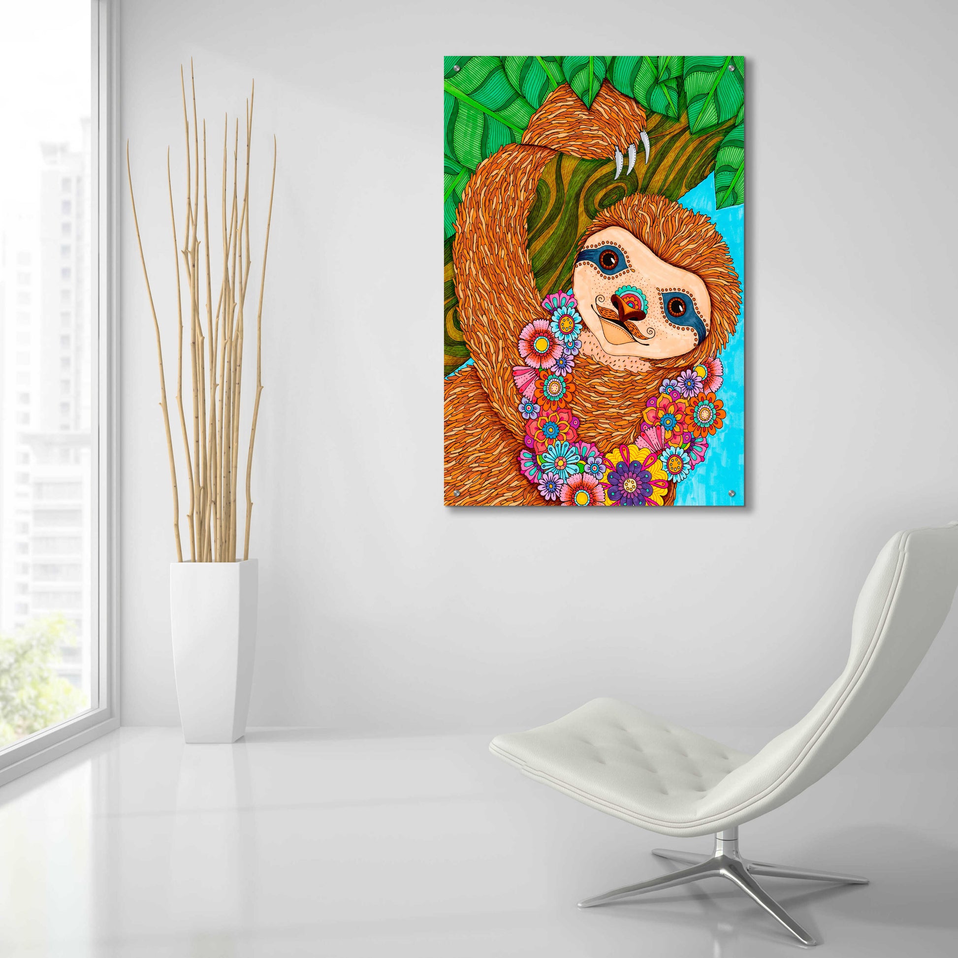 Epic Art 'Tropical Paradise 16 ' by Hello Angel, Acrylic Glass Wall Art,24x36