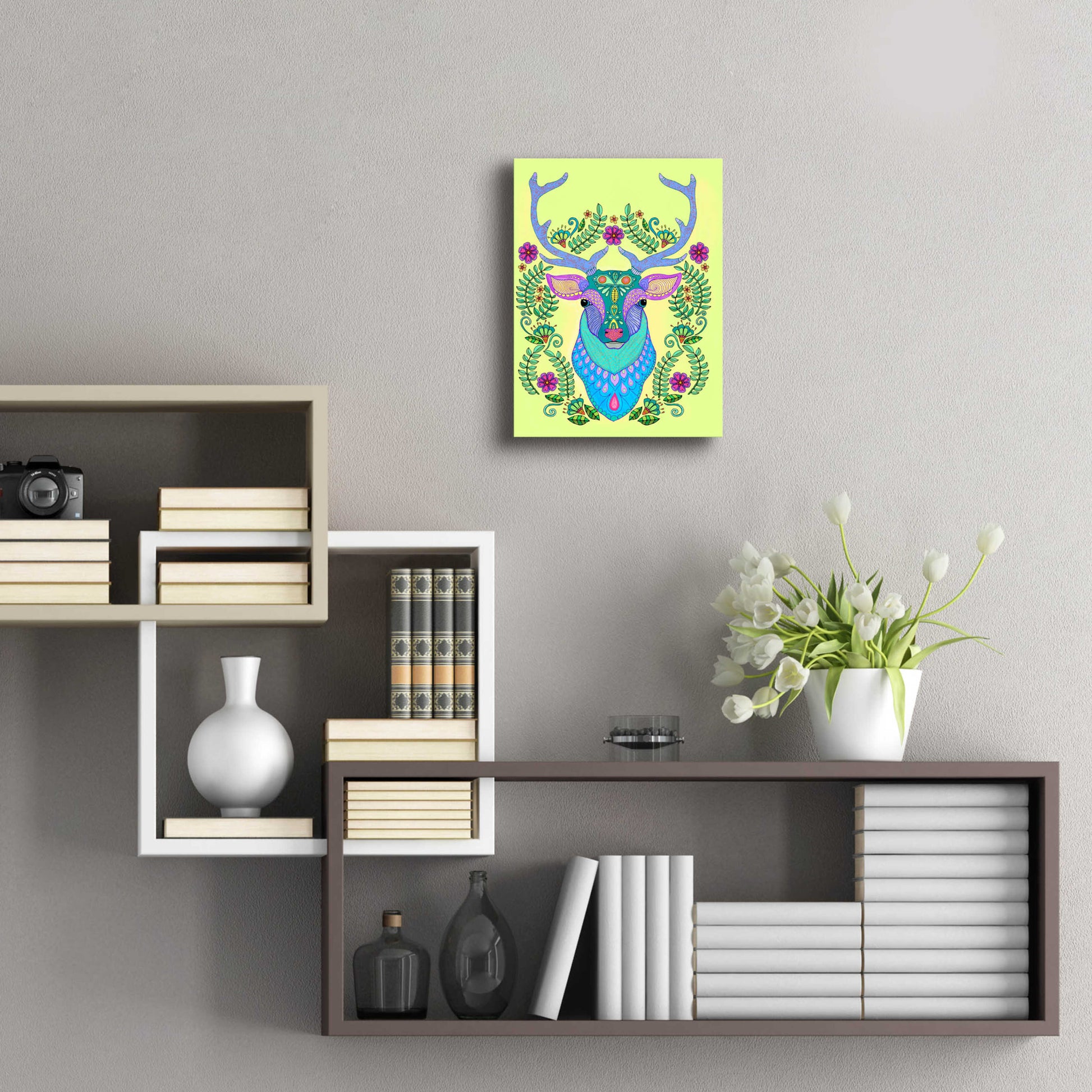 Epic Art 'Animals 19 color' by Hello Angel, Acrylic Glass Wall Art,12x16