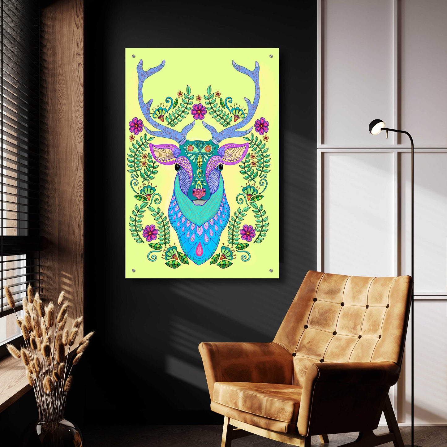 Epic Art 'Animals 19 color' by Hello Angel, Acrylic Glass Wall Art,24x36