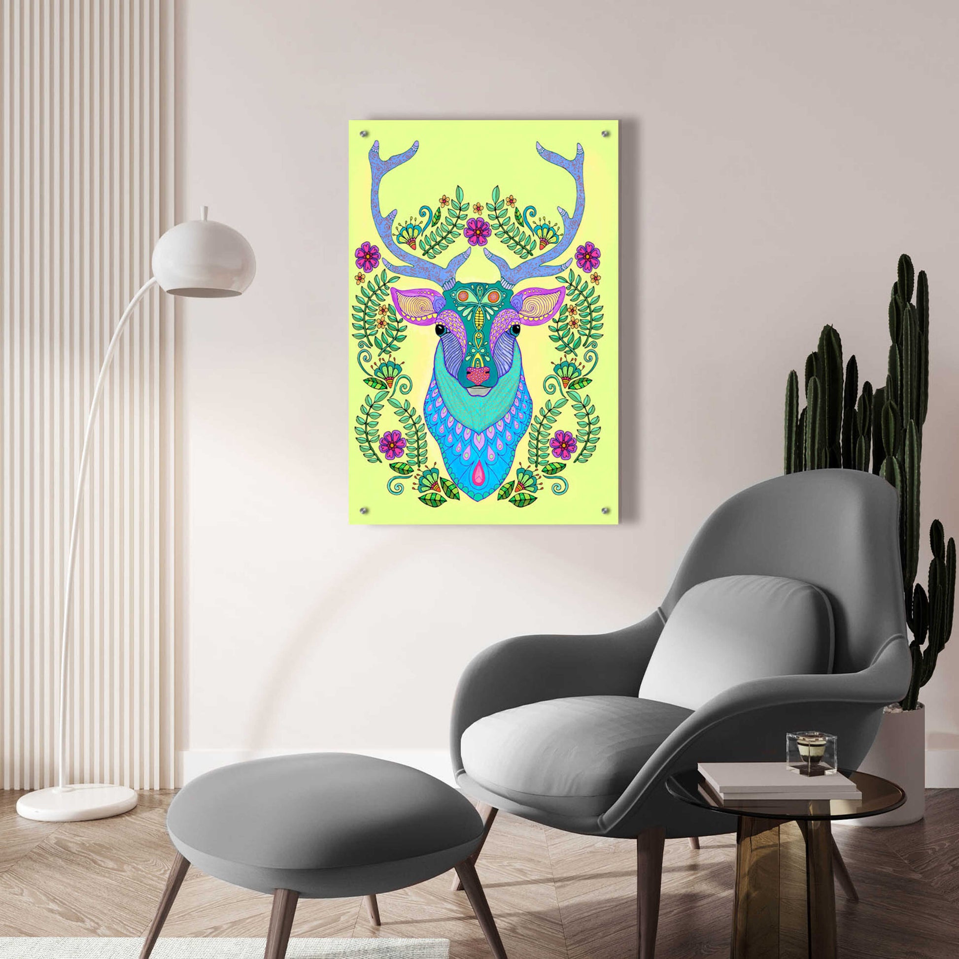 Epic Art 'Animals 19 color' by Hello Angel, Acrylic Glass Wall Art,24x36