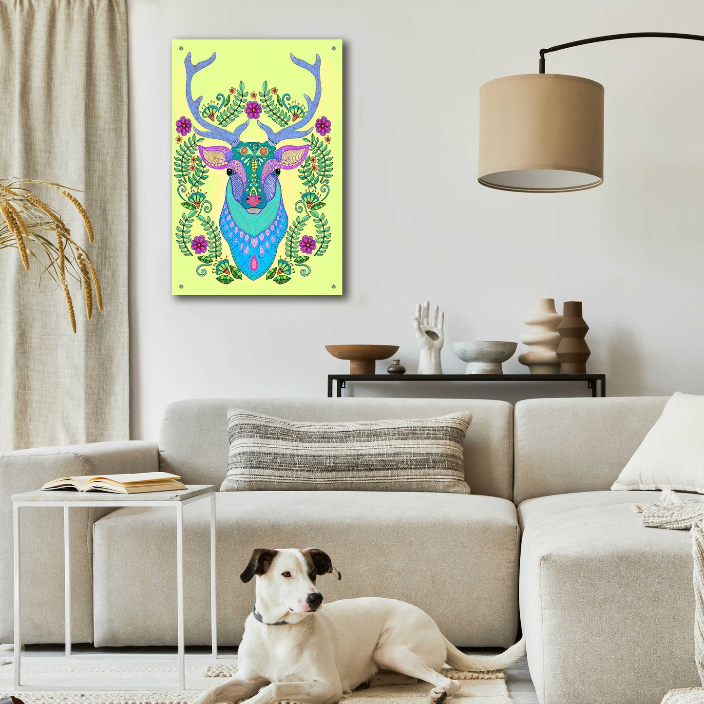 Epic Art 'Animals 19 color' by Hello Angel, Acrylic Glass Wall Art,24x36