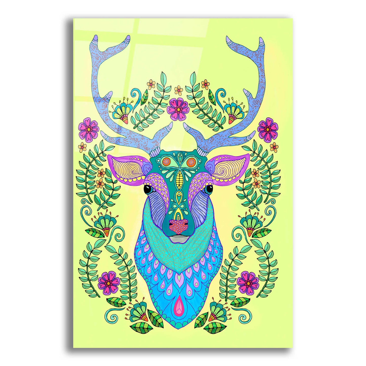 Epic Art 'Animals 19 color' by Hello Angel, Acrylic Glass Wall Art