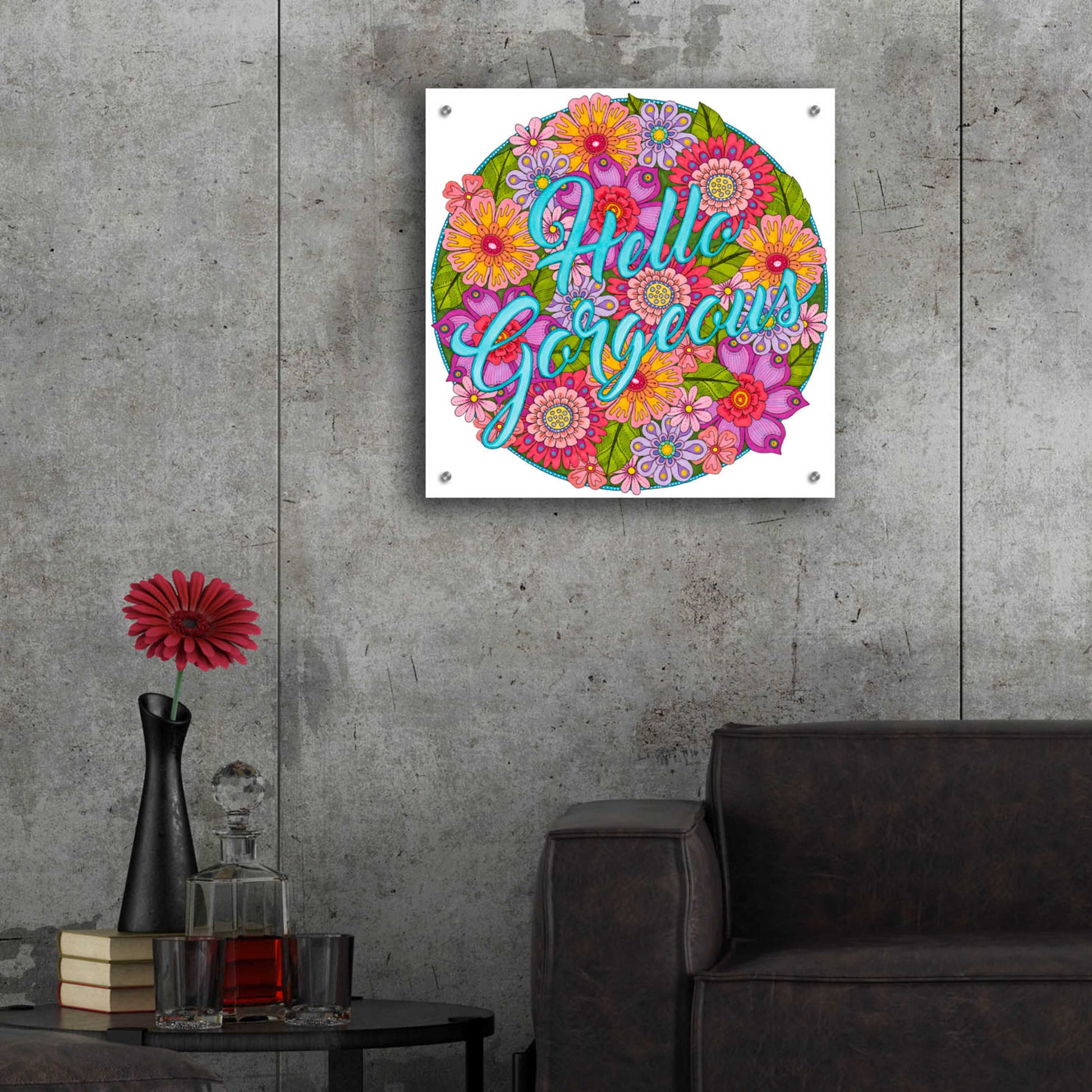 Epic Art 'Inspirational Quotes 26' by Hello Angel, Acrylic Glass Wall Art,24x24