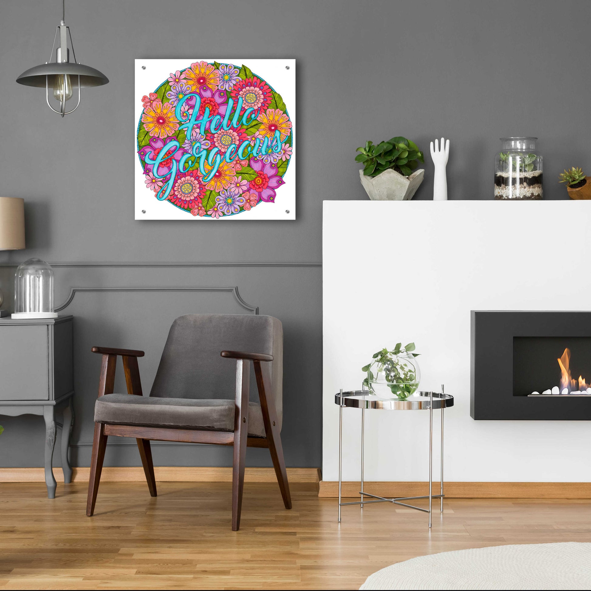 Epic Art 'Inspirational Quotes 26' by Hello Angel, Acrylic Glass Wall Art,24x24