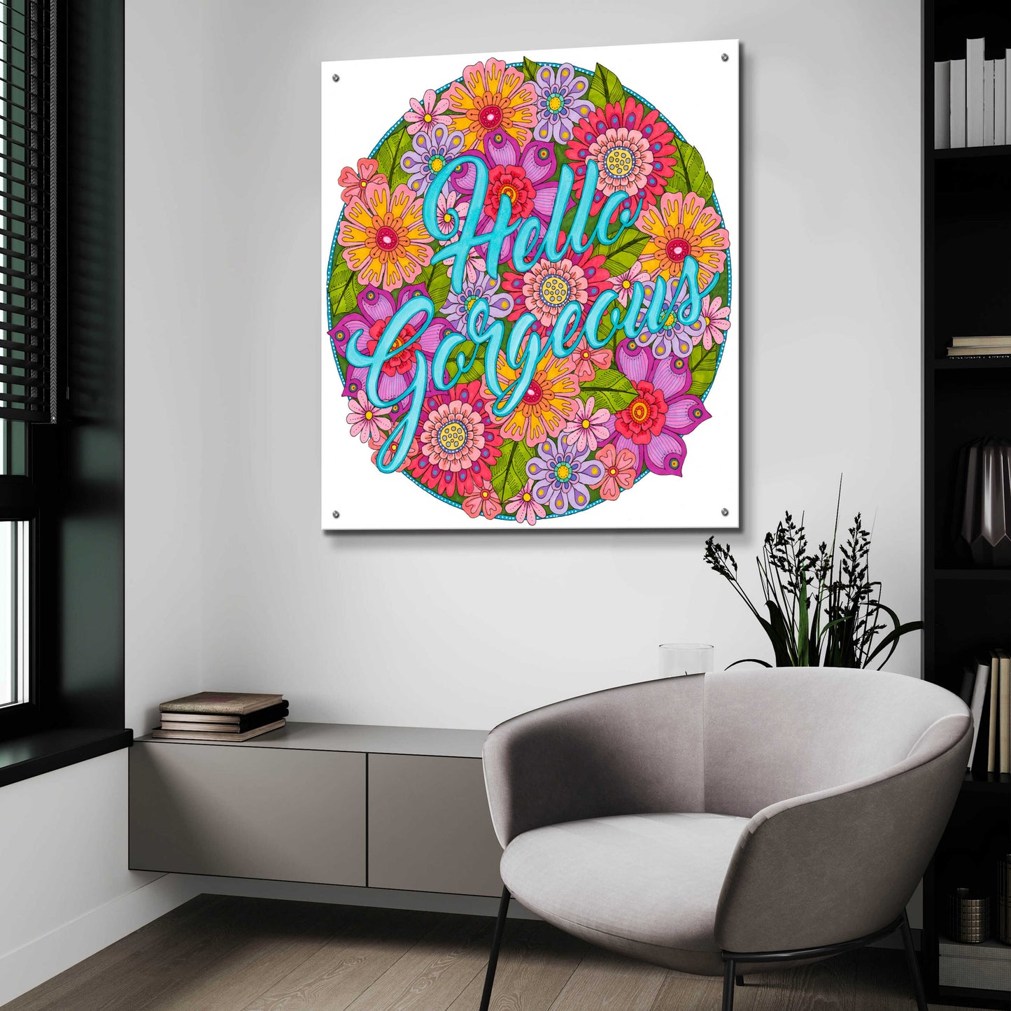 Epic Art 'Inspirational Quotes 26' by Hello Angel, Acrylic Glass Wall Art,36x36