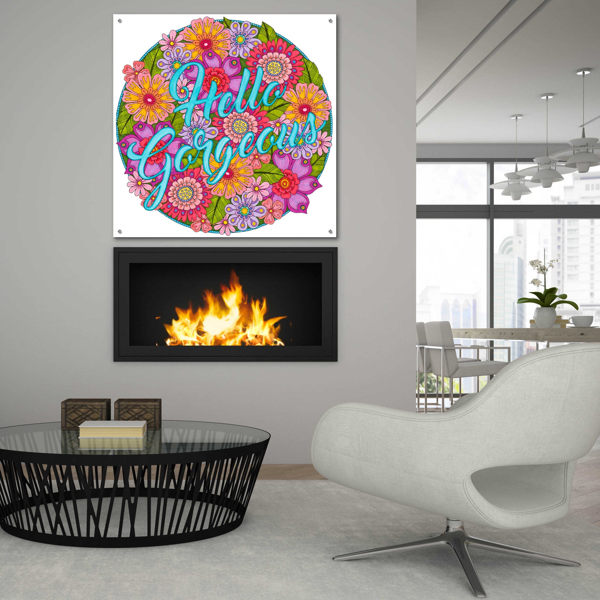 Epic Art 'Inspirational Quotes 26' by Hello Angel, Acrylic Glass Wall Art,36x36