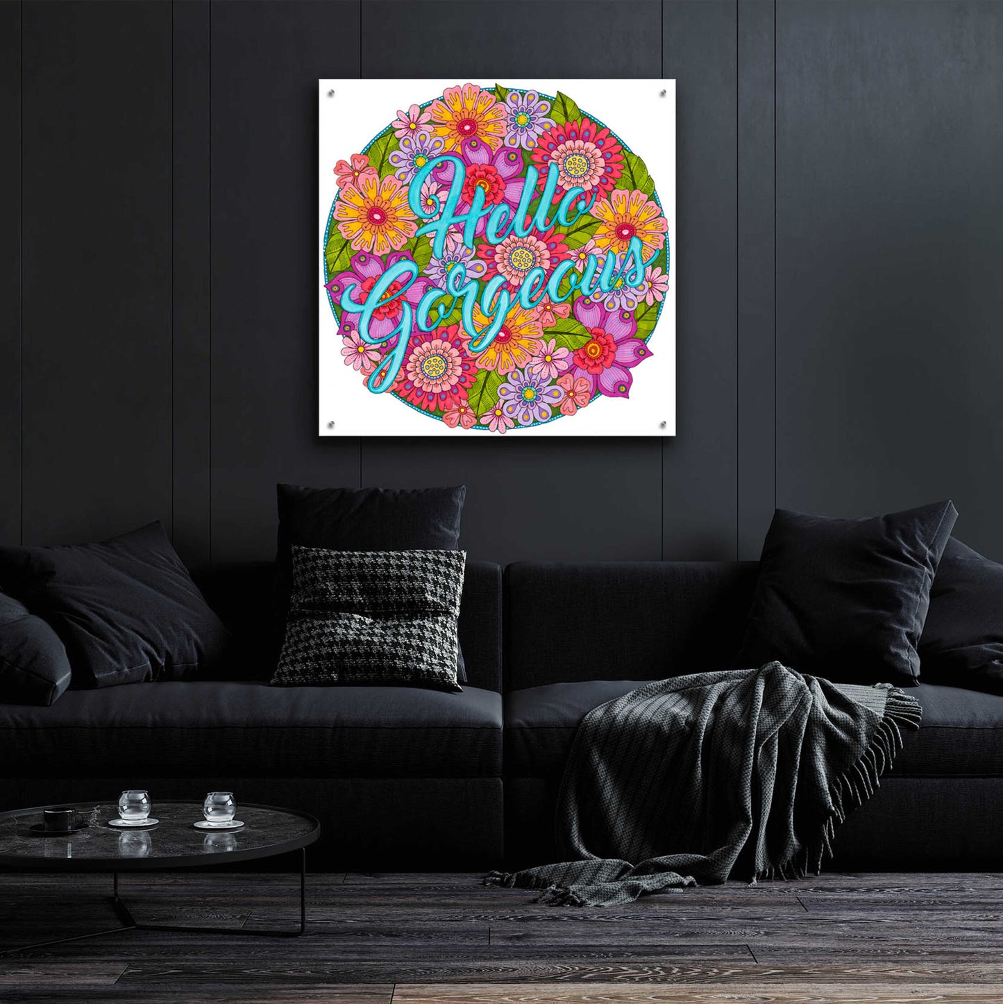 Epic Art 'Inspirational Quotes 26' by Hello Angel, Acrylic Glass Wall Art,36x36