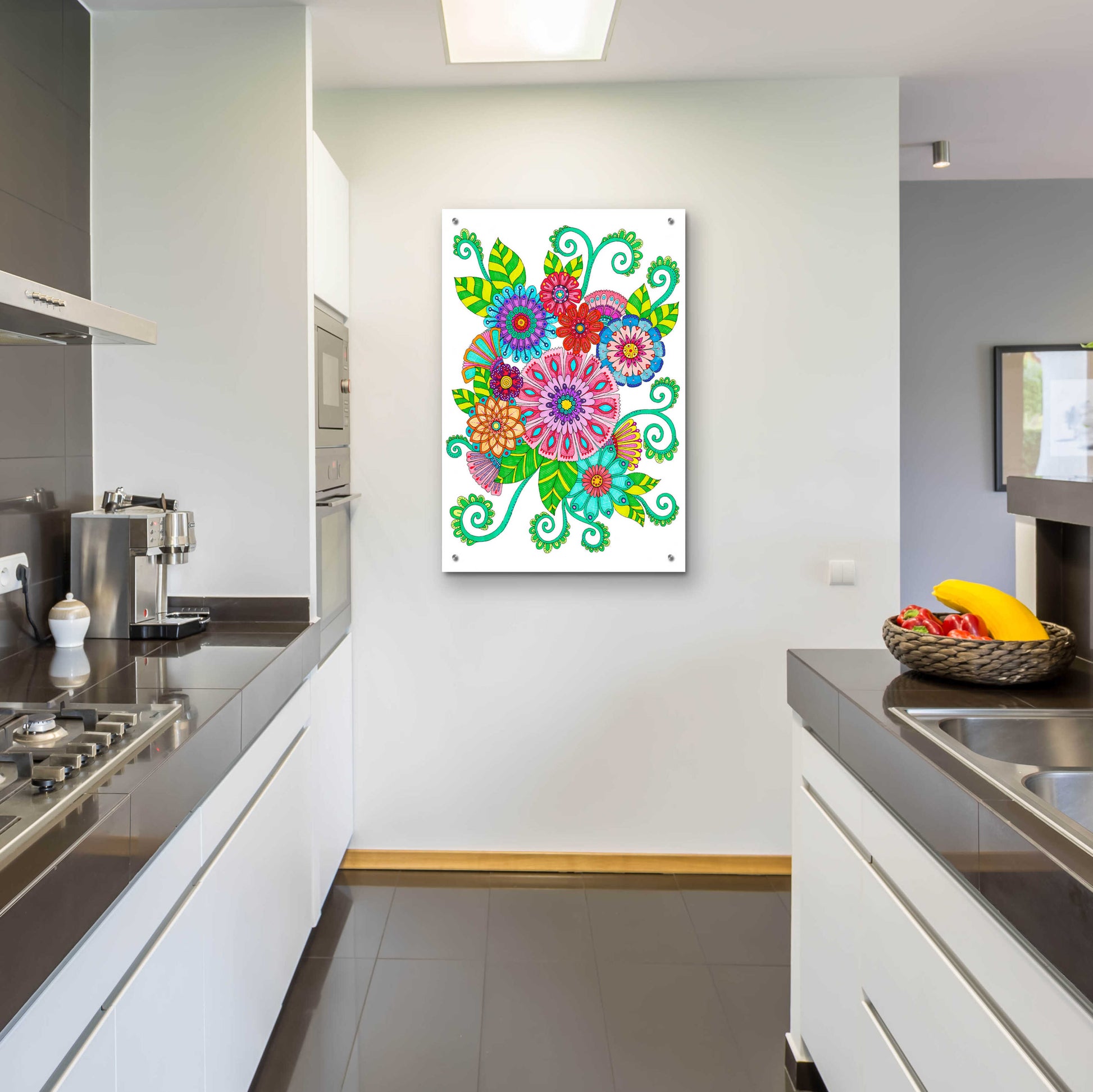 Epic Art 'Big Beautiful Blossoms 16' by Hello Angel, Acrylic Glass Wall Art,24x36