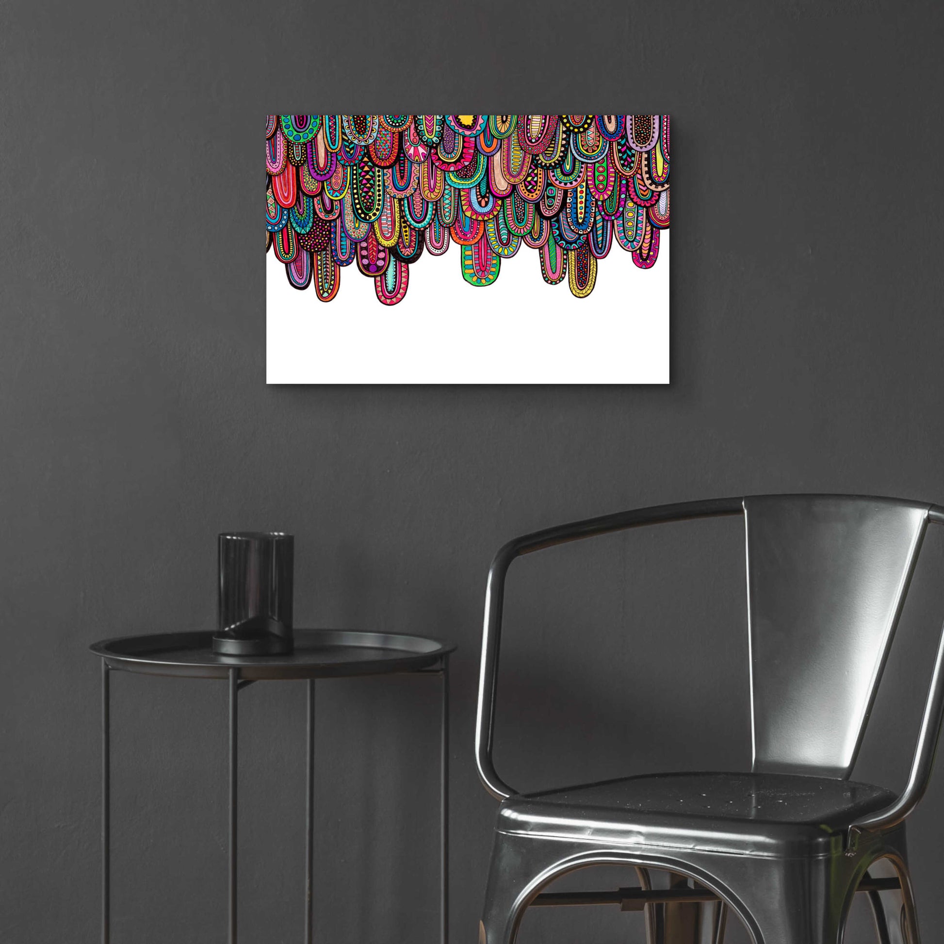 Epic Art 'Drips' by Hello Angel, Acrylic Glass Wall Art,24x16